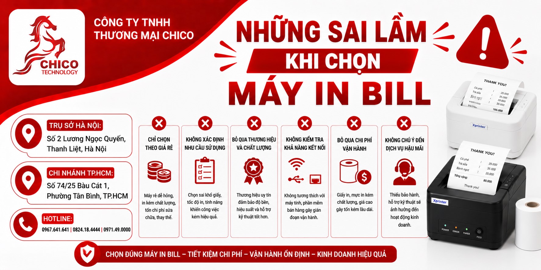 Những Sai Lầm Khi Chọn Máy In Bill Khiến Chủ Shop 