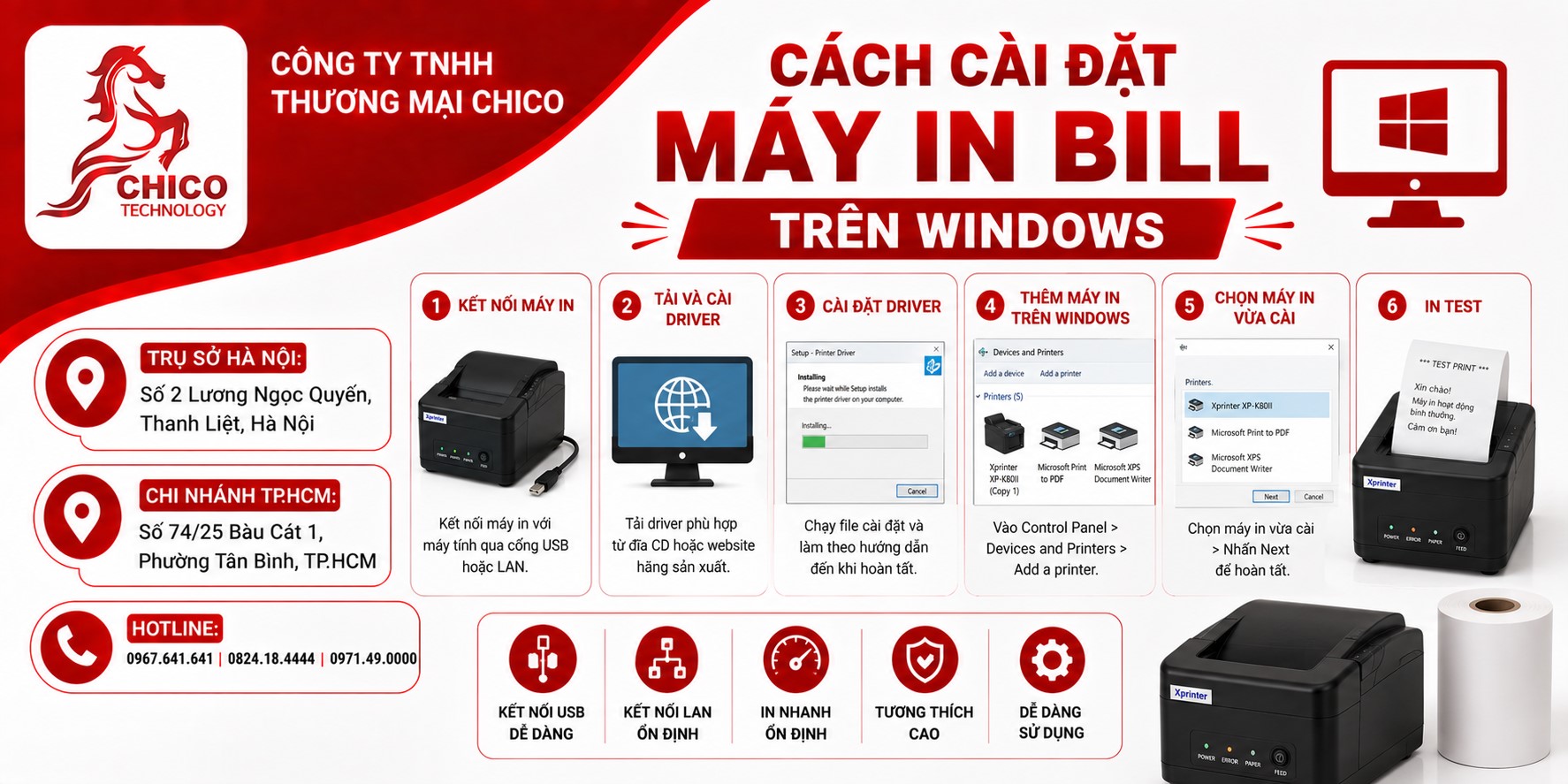 Cách Cài Đặt Máy In Bill Trên Windows Chi Tiết Từ A-Z Cho Người Mới