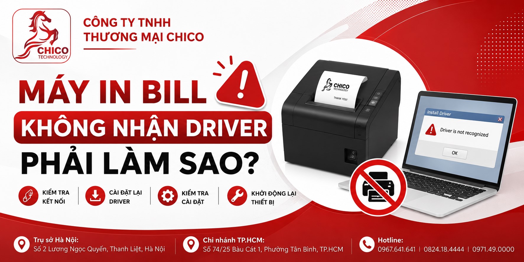 Máy In Bill Không Nhận Driver: Nguyên Nhân Và Cách Khắc Phục Nhanh