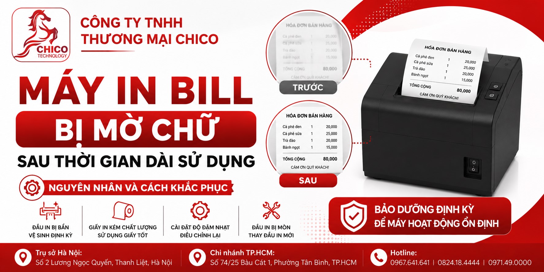 Máy In Bill Bị Mờ Chữ: Nguyên Nhân Và Cách Khắc Phục Nhanh Nhất