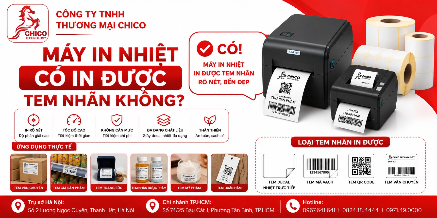 Máy In Nhiệt Có In Được Tem Nhãn Không? Giải Đáp Chi Tiết