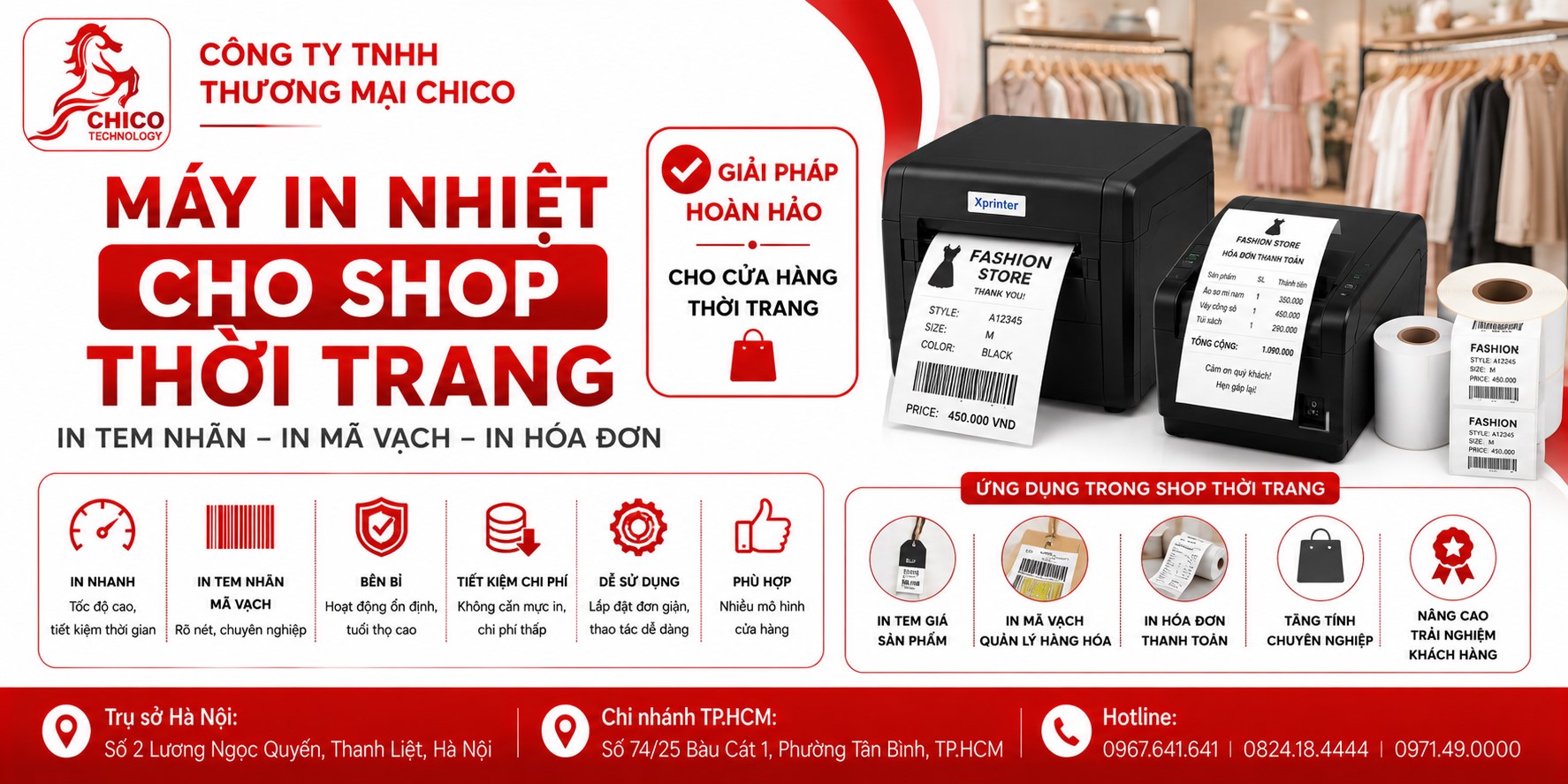 Máy In Nhiệt Cho Shop Thời Trang: Bí Kíp Chọn Mua Từ A-Z