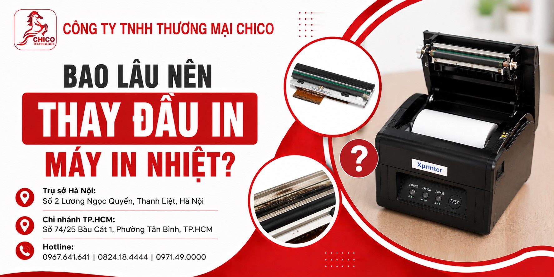 Bao Lâu Nên Thay Đầu In Máy In Nhiệt? Dấu Hiệu Nhận Biết Cần Thay Mới
