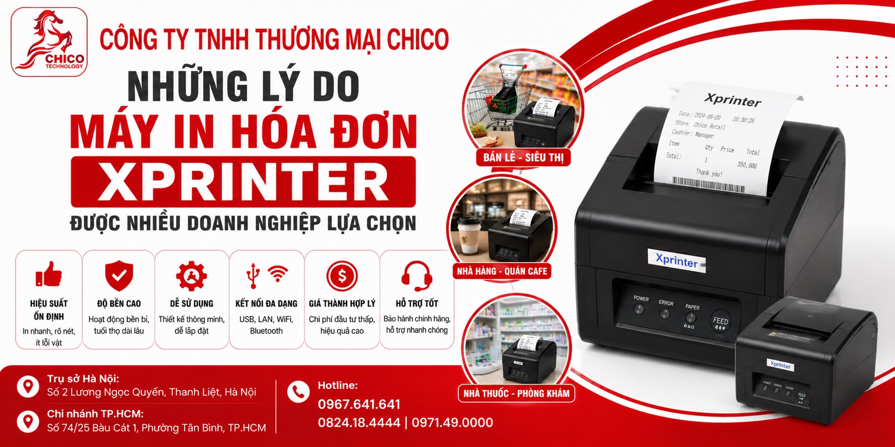 Những Lý Do Máy In Hóa Đơn Xprinter Được Nhiều Doanh Nghiệp Chọn