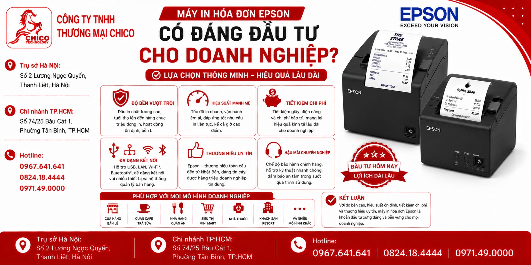 Máy In Hóa Đơn Epson Có Đáng Đầu Tư Cho Doanh Nghiệp?