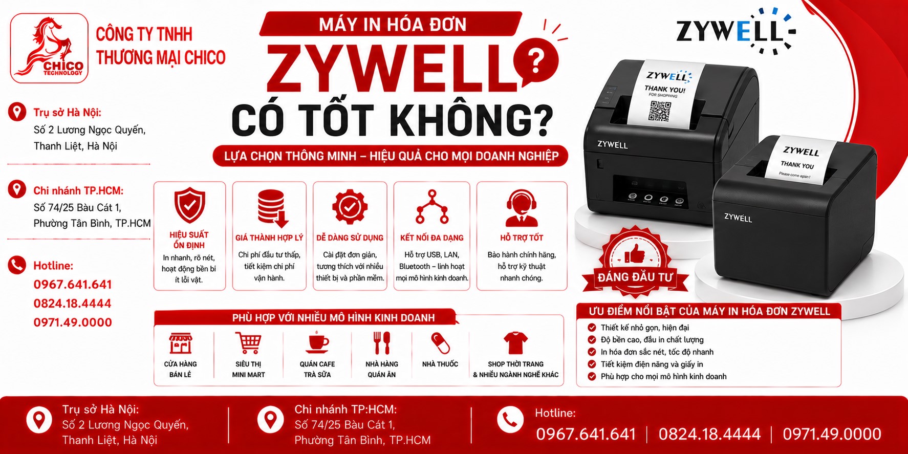 Máy In Hóa Đơn Zywell Có Tốt Không? Đánh Giá Chi Tiết Từ A-Z