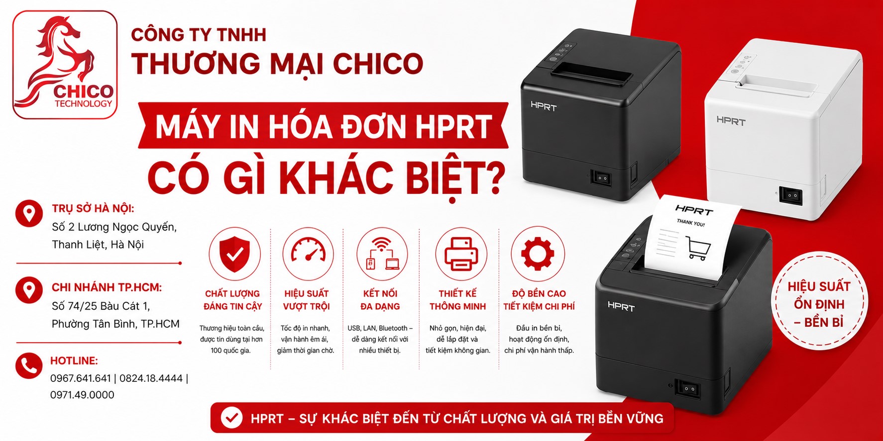 Máy In Hóa Đơn HPRT Có Gì Khác Biệt? Đánh Giá Chi Tiết