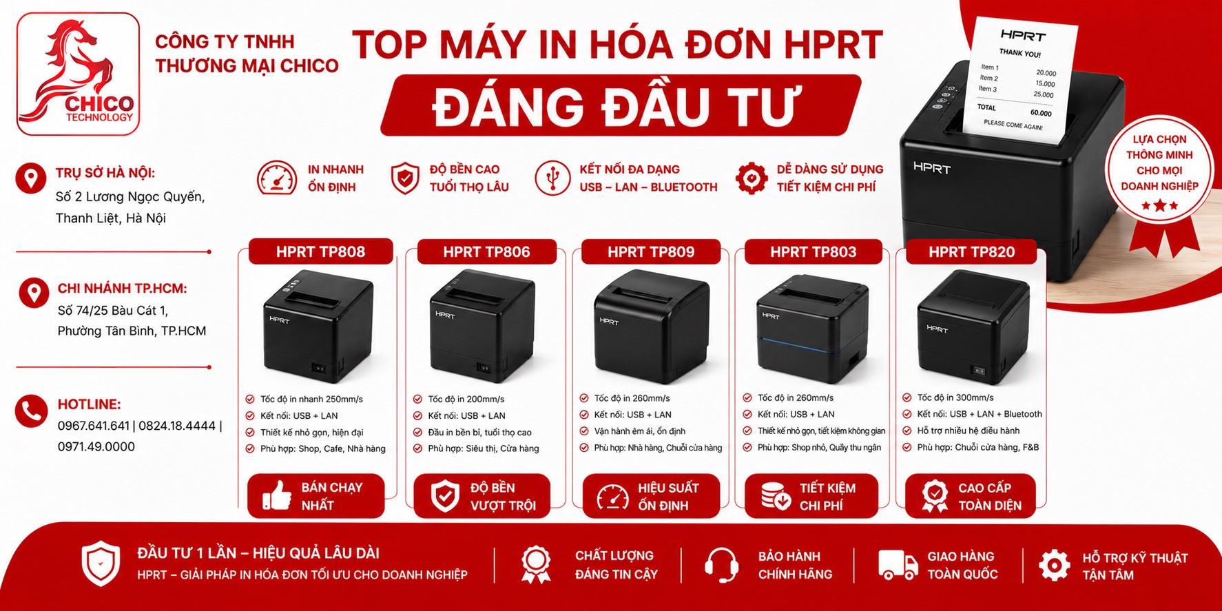 Top Máy In Hóa Đơn HPRT Đáng Đầu Tư Nhất Hiện Nay