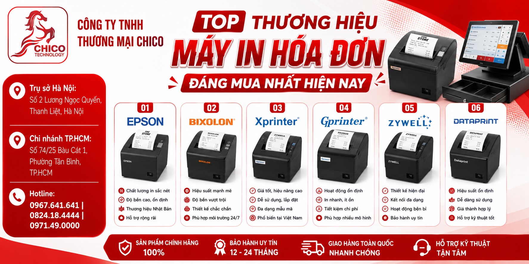 Top Thương Hiệu Máy In Hóa Đơn Đáng Mua Nhất Hiện Nay