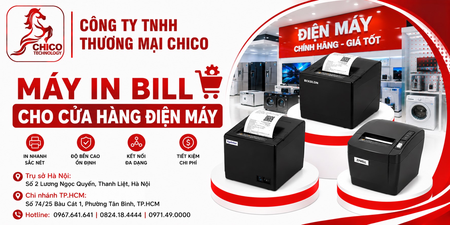 Máy In Bill Cho Cửa Hàng Điện Máy: Tiêu Chí & Model Tốt Nhất