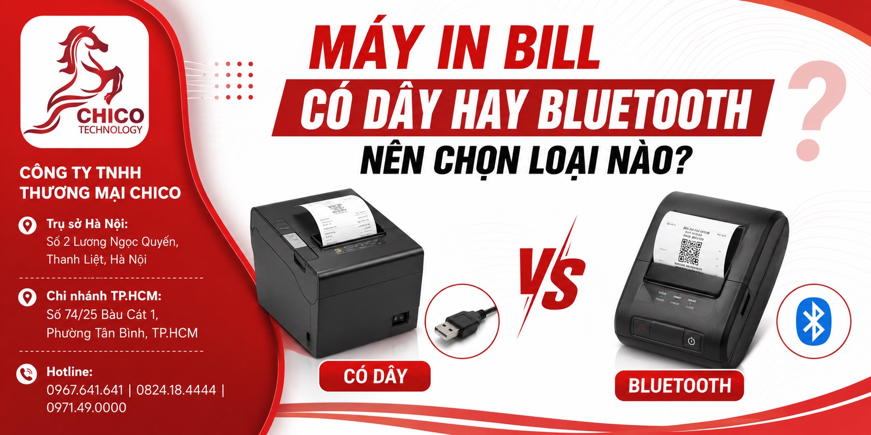 Máy In Bill Có Dây Hay Bluetooth Nên Chọn Loại Nào Cho Quầy Thu Ngân?