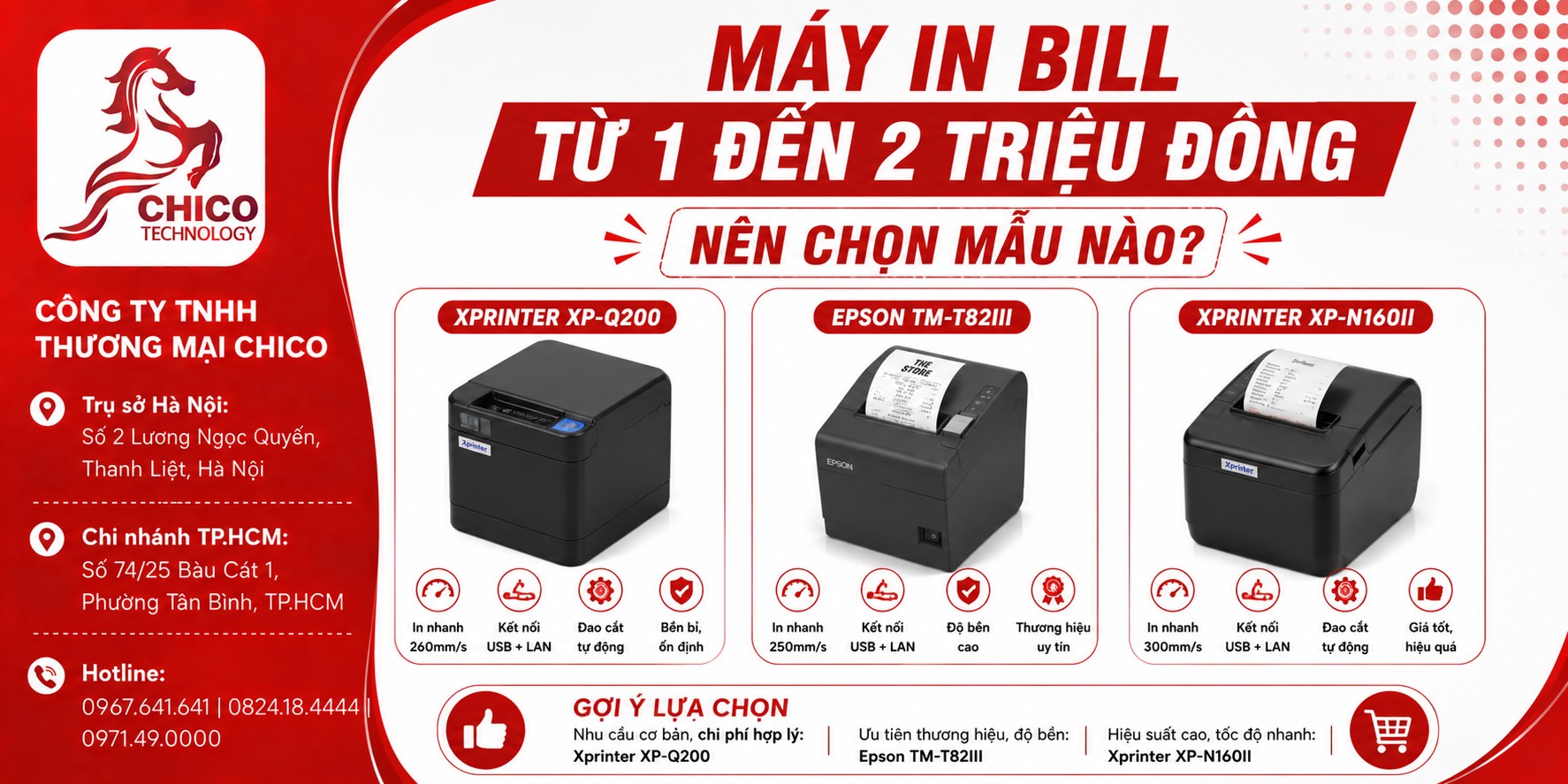 Máy In Bill Từ 1 Đến 2 Triệu Đồng: Top Model Đáng Mua Nhất