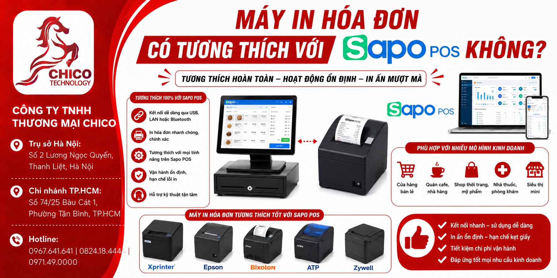 Máy In Hóa Đơn Có Tương Thích Với Sapo POS Không? Giải Đáp Từ A-Z