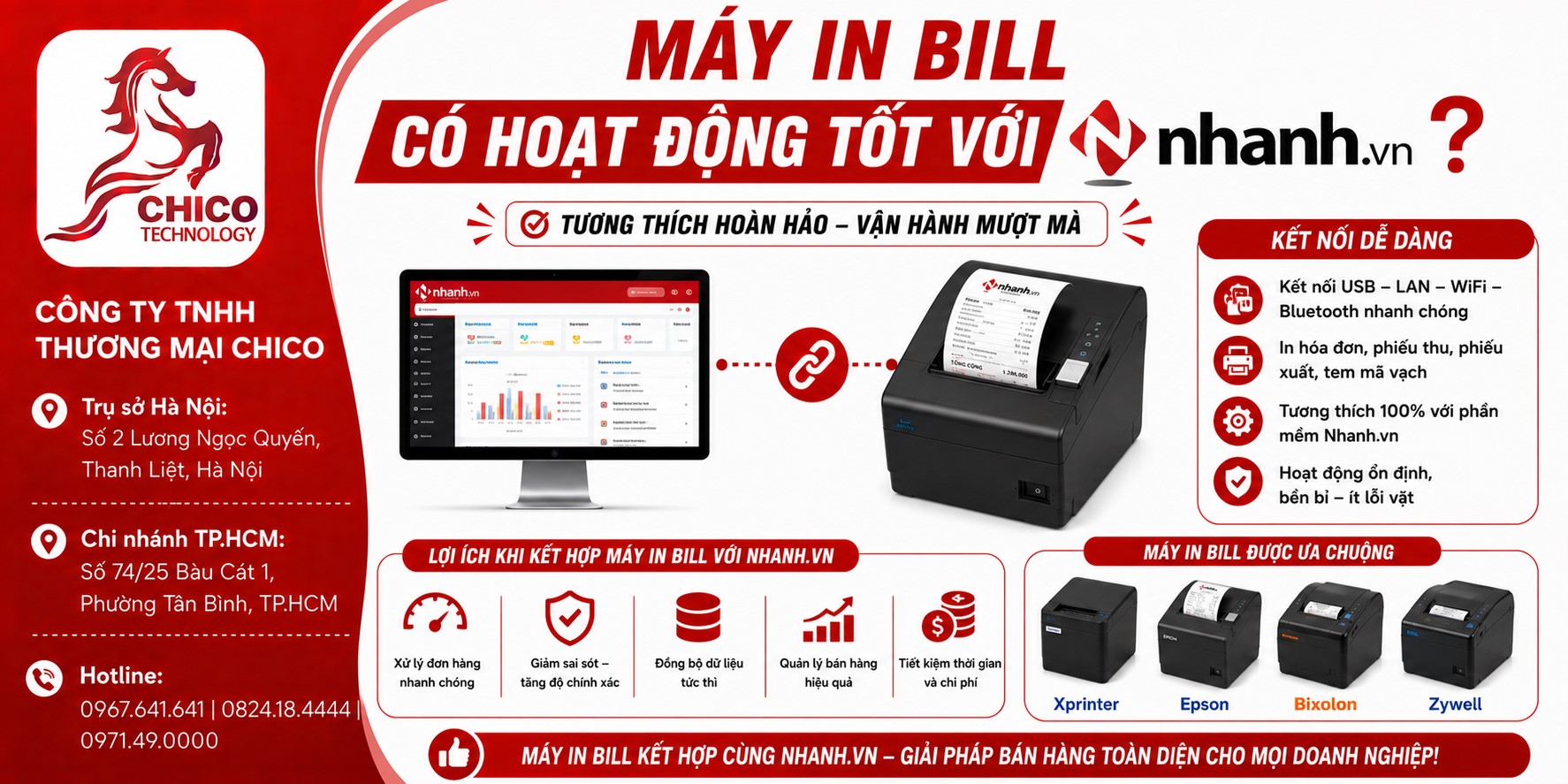 Máy In Bill Có Hoạt Động Tốt Với Nhanh.vn Không? Giải Đáp Chi Tiết