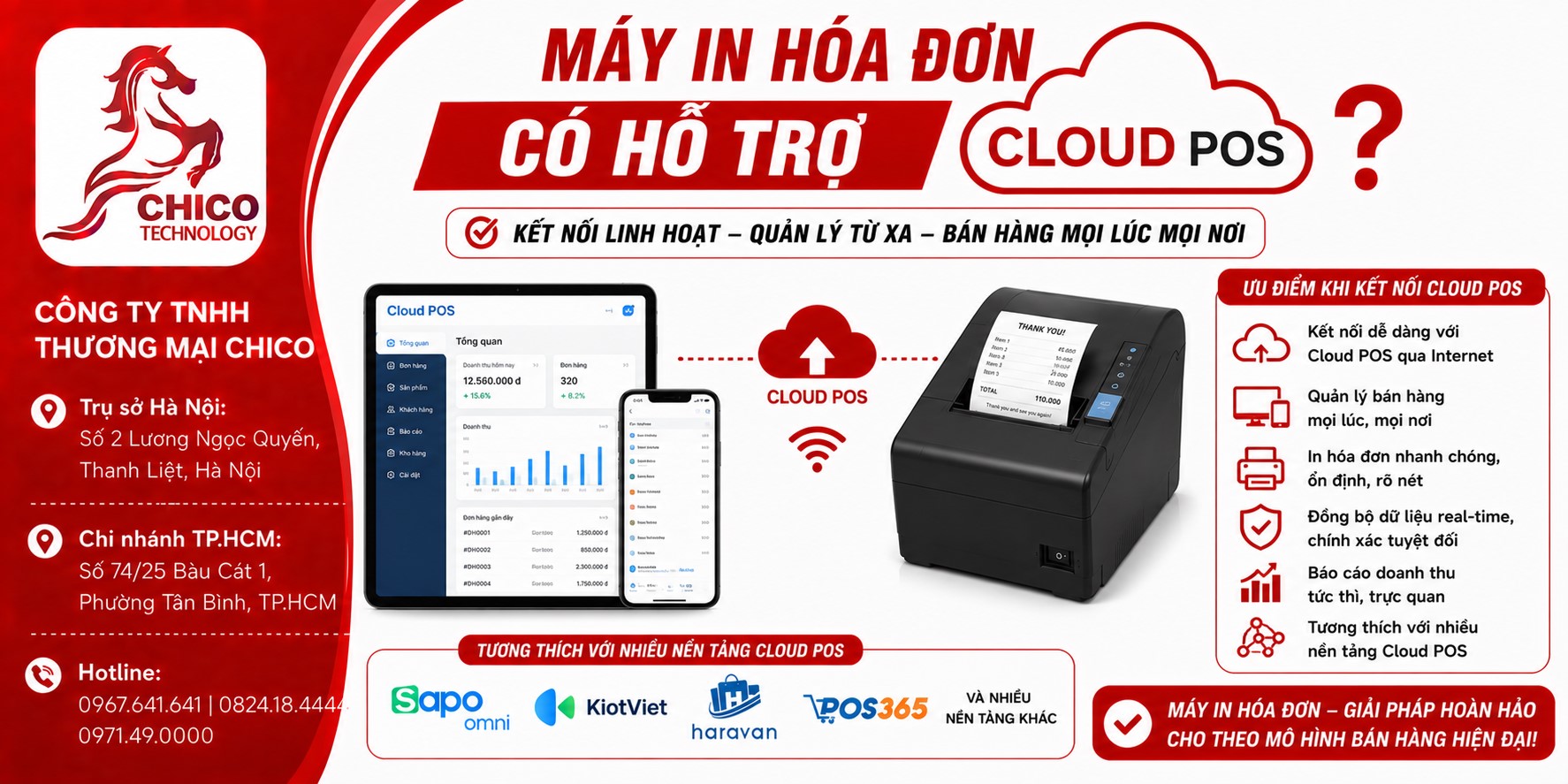 Máy In Hóa Đơn Có Hỗ Trợ Cloud POS Không? Giải Đáp Chi Tiết