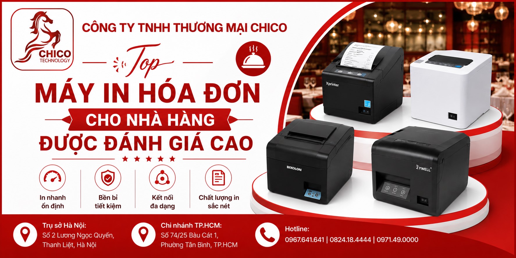 Top Máy In Hóa Đơn Cho Nhà Hàng Được Đánh Giá Cao Nhất