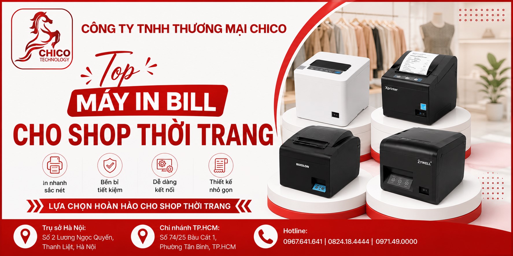 Top Máy In Bill Cho Shop Thời Trang Tốt Nhất, Bền Bỉ Nhất