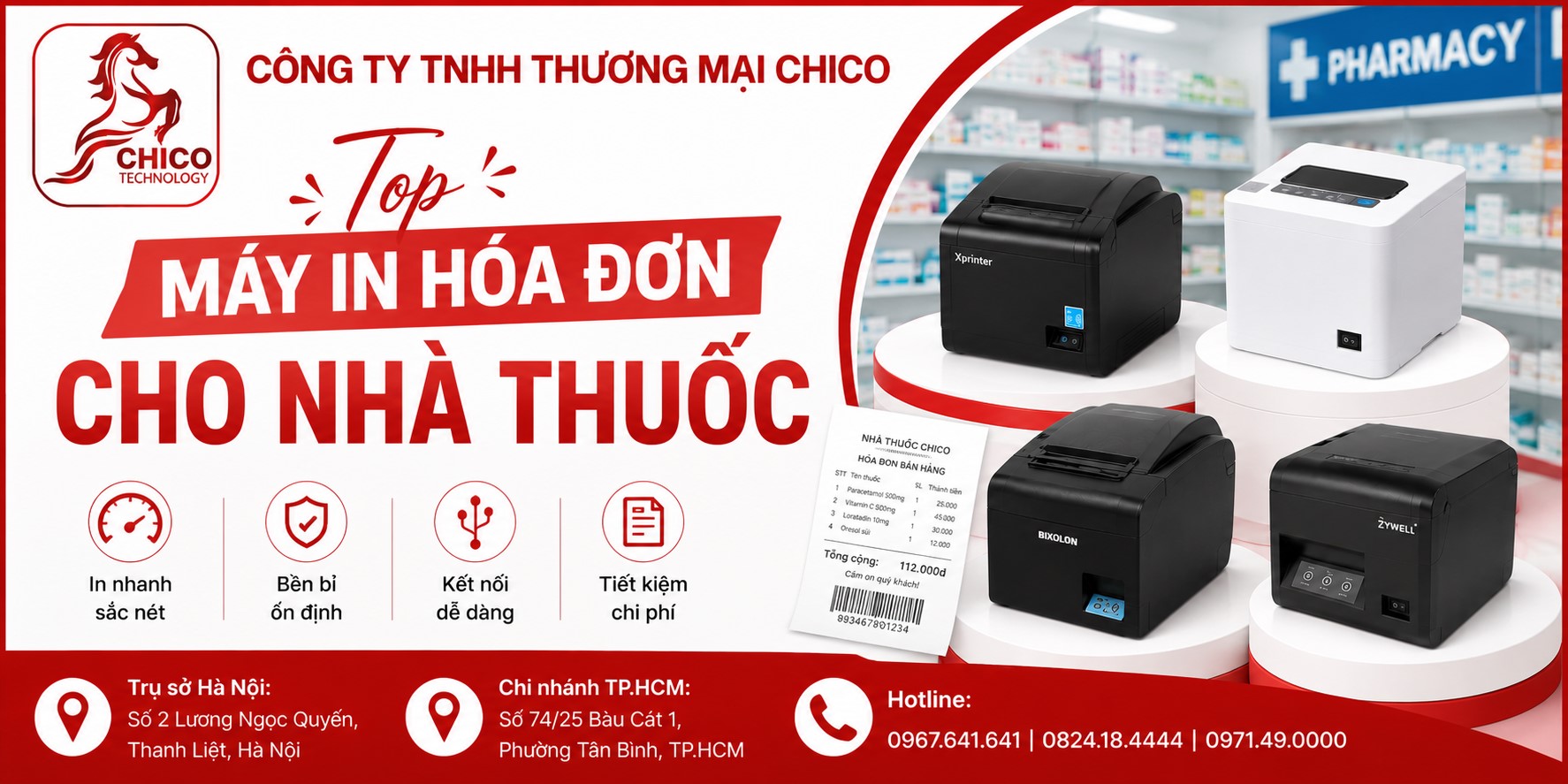 Top Máy In Hóa Đơn Cho Nhà Thuốc Chuẩn GPP, Bền Bỉ Nhất