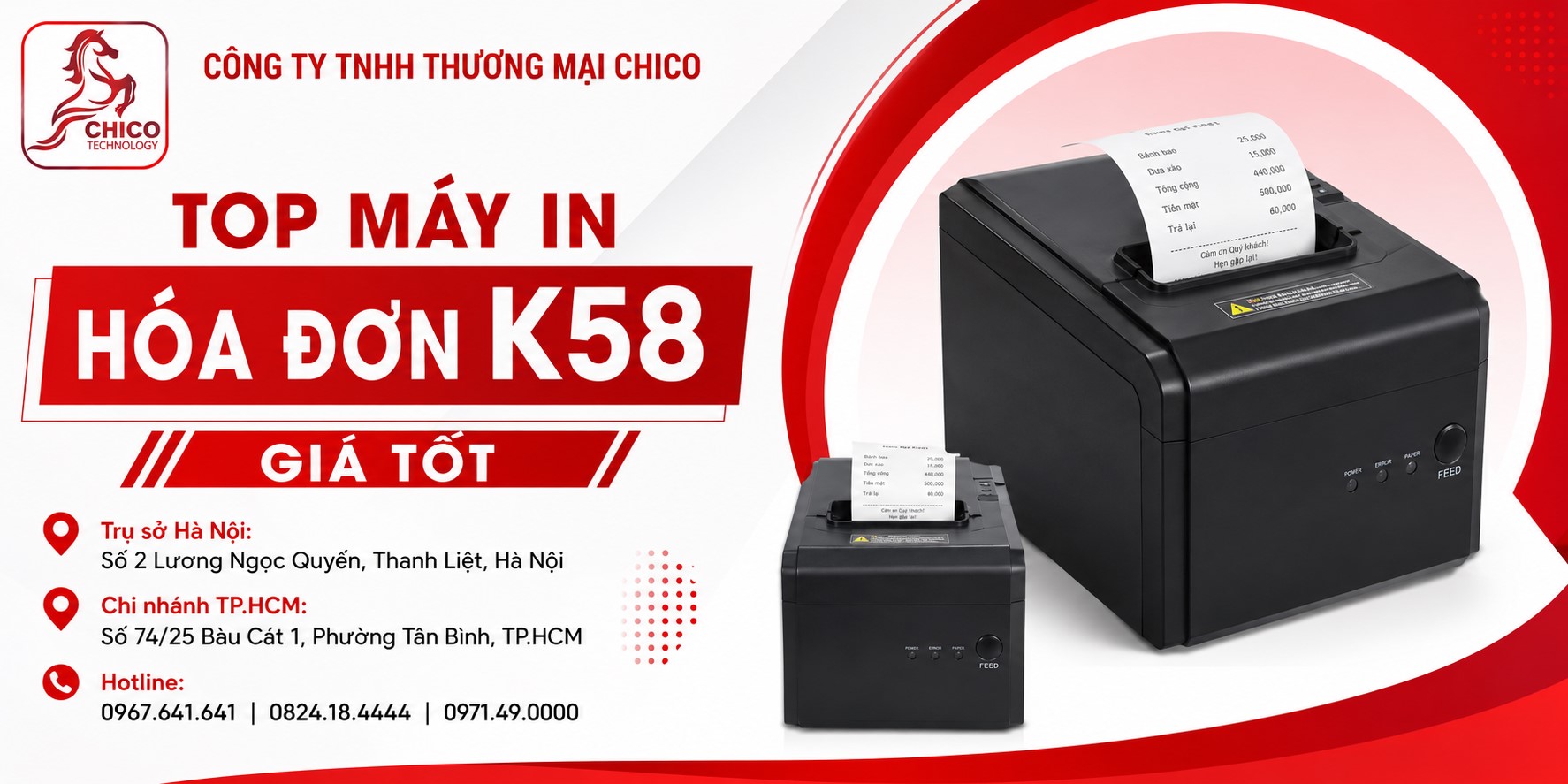 Top Máy In Hóa Đơn K58 Giá Tốt, Nhỏ Gọn Nhất Cho Shop Mini