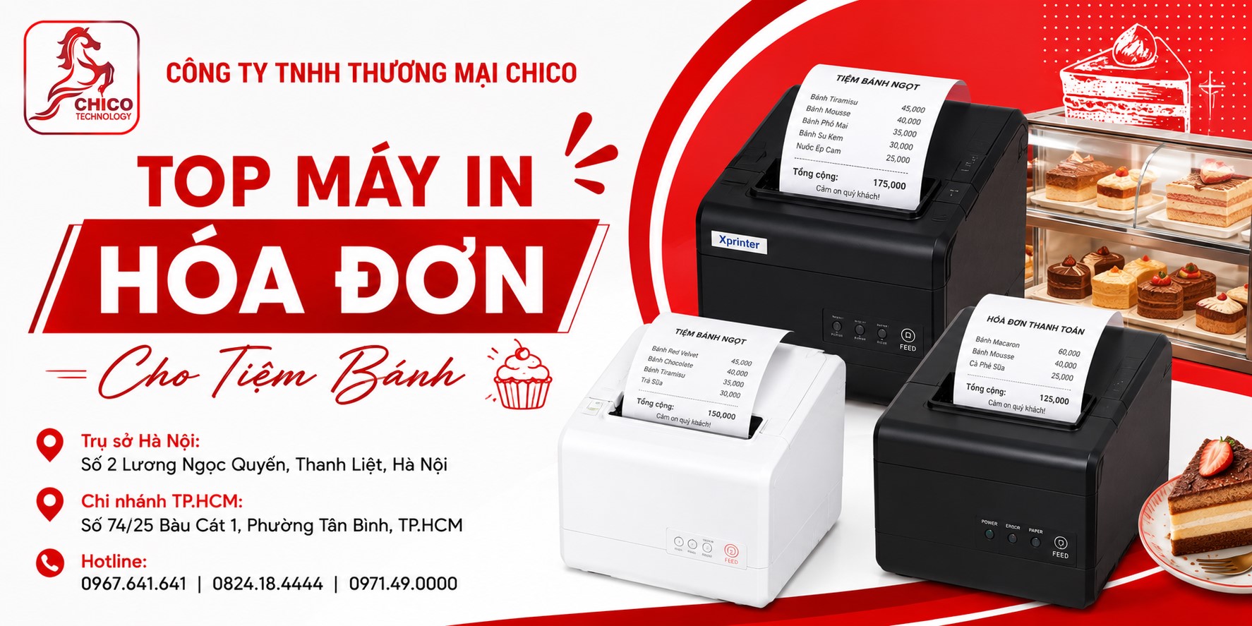 Top Máy In Hóa Đơn Cho Tiệm Bánh Tốt Nhất, In Siêu Nhanh
