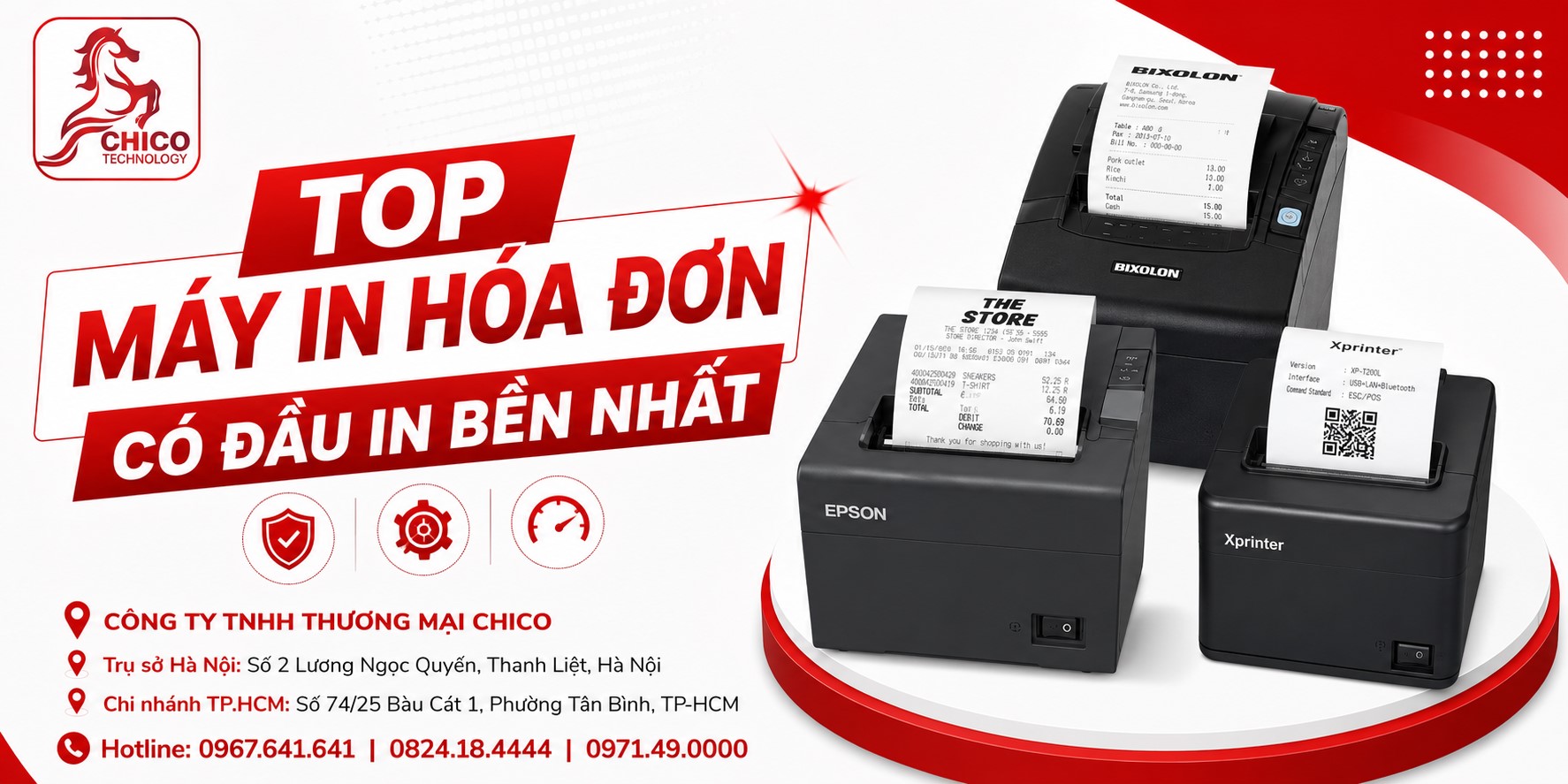 Top Máy In Hóa Đơn Có Đầu In Bền Nhất, Chống Sọc Mờ