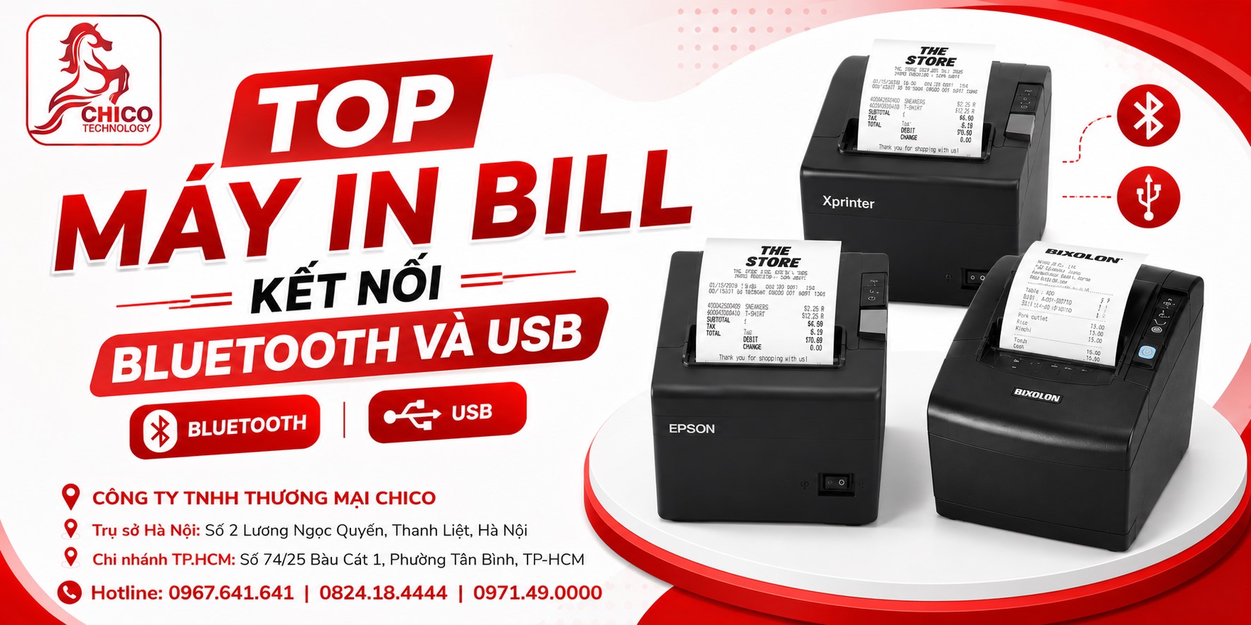Top Máy In Bill Kết Nối Bluetooth Và USB Tốt Nhất, Linh Hoạt
