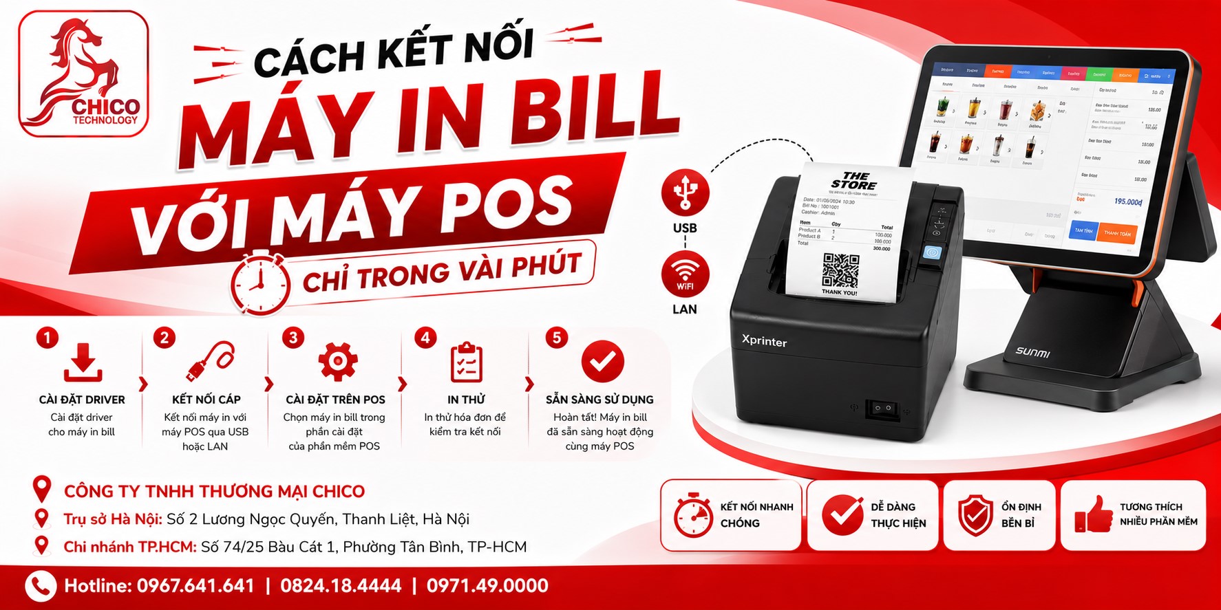 Cách Kết Nối Máy In Bill Với Máy POS Chỉ Trong Vài Phút