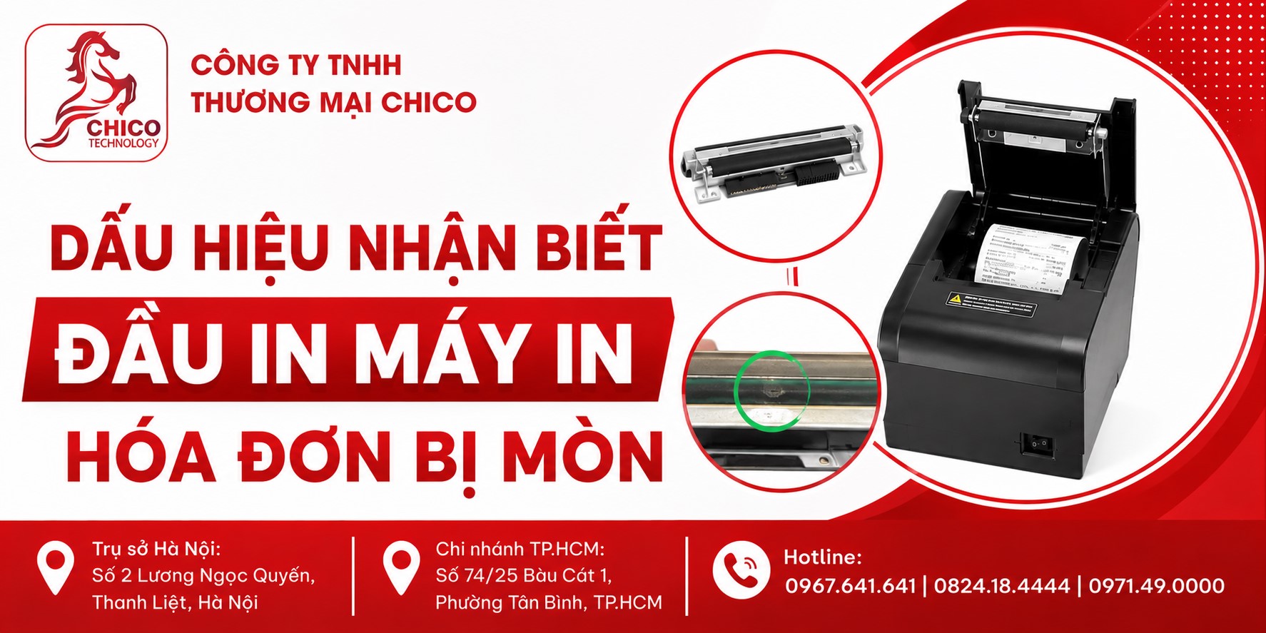 Dấu Hiệu Nhận Biết Đầu In Máy In Hóa Đơn Bị Mòn & Cách Xử Lý
