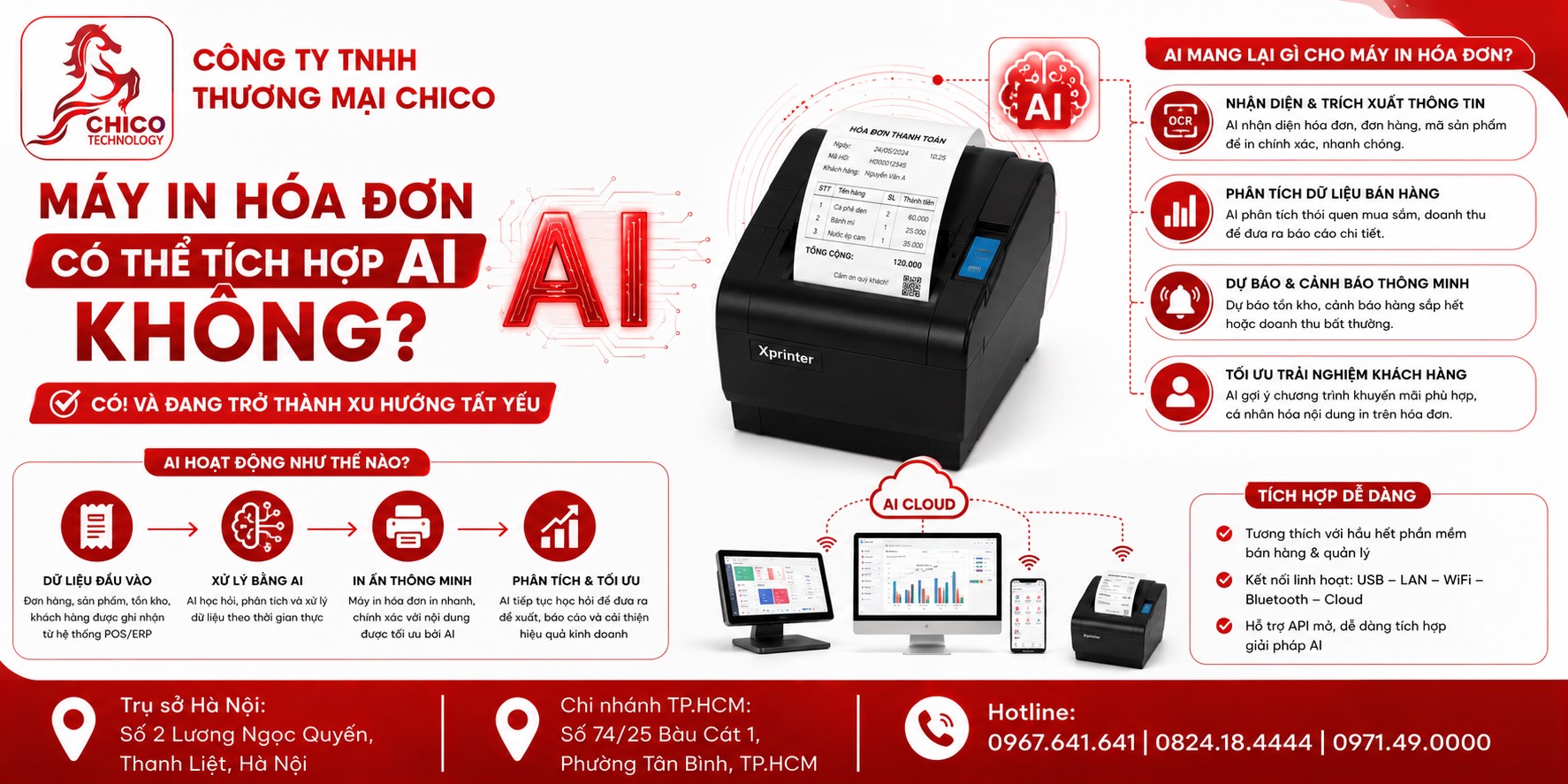 Máy In Hóa Đơn Có Thể Tích Hợp AI Không? Xu Hướng Công Nghệ Mới