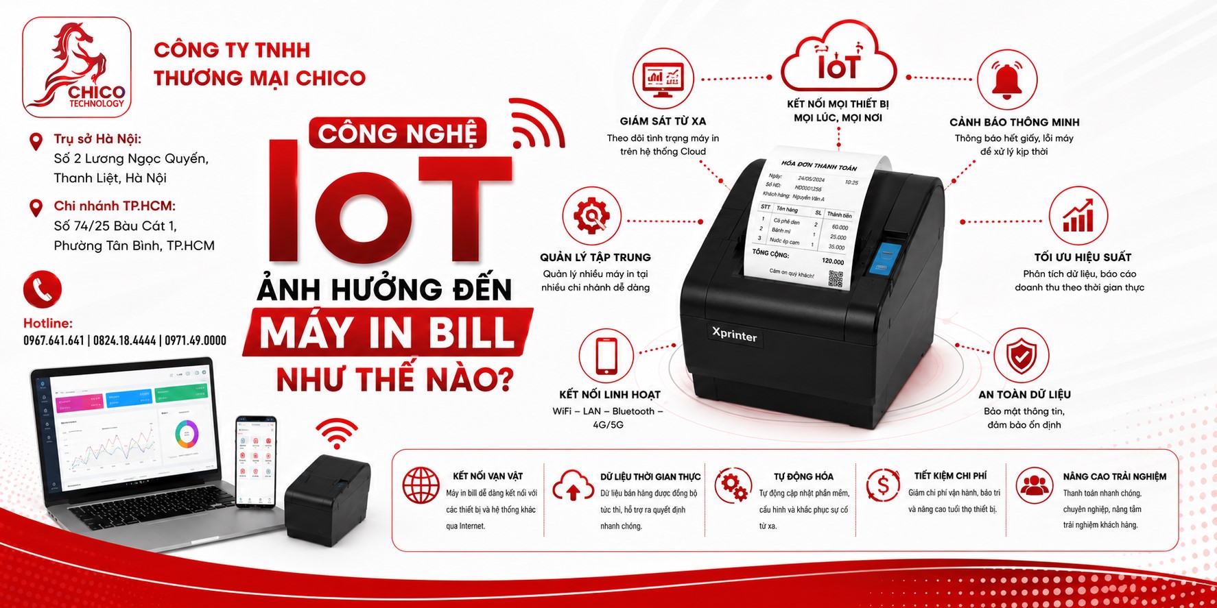 Công Nghệ IoT Ảnh Hưởng Đến Máy In Bill Như Thế Nào?