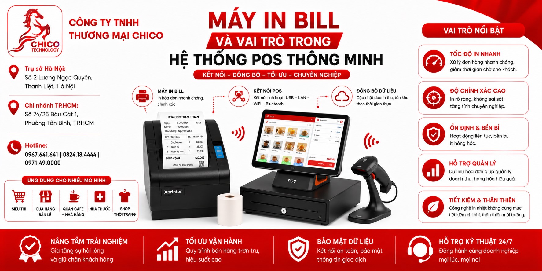 Máy In Bill Và Vai Trò Trong Hệ Thống POS Thông Minh