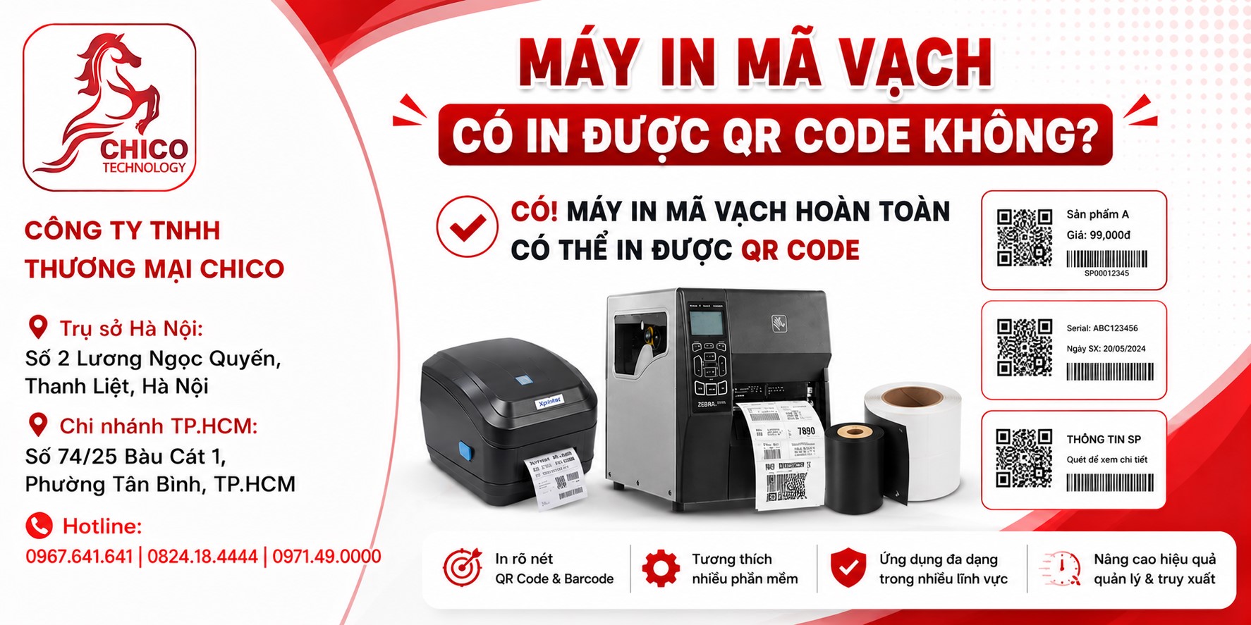 Máy In Mã Vạch Có In Được QR Code Không? Giải Đáp Chi Tiết