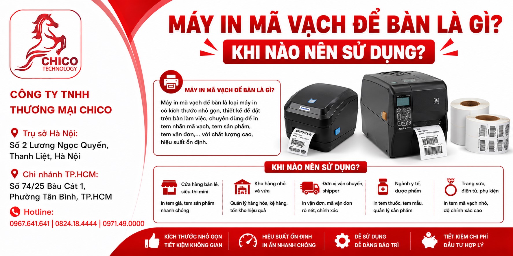 Máy In Mã Vạch Để Bàn Là Gì? Khi Nào Nên Sử Dụng?