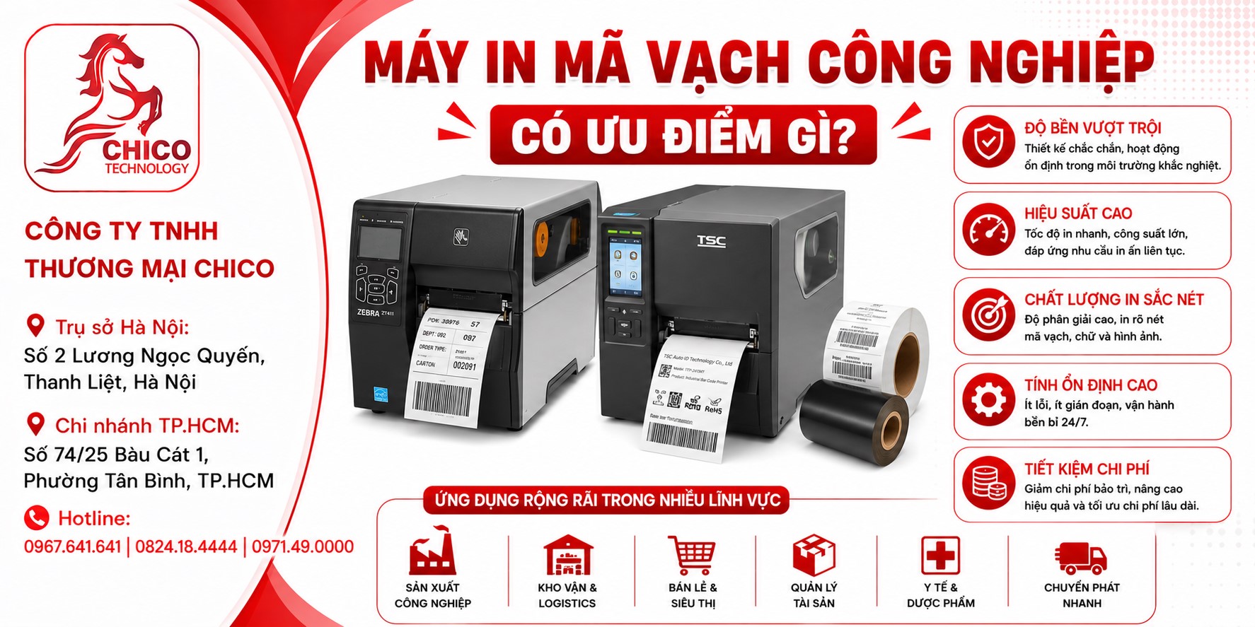 Máy In Mã Vạch Công Nghiệp Có Ưu Điểm Gì?