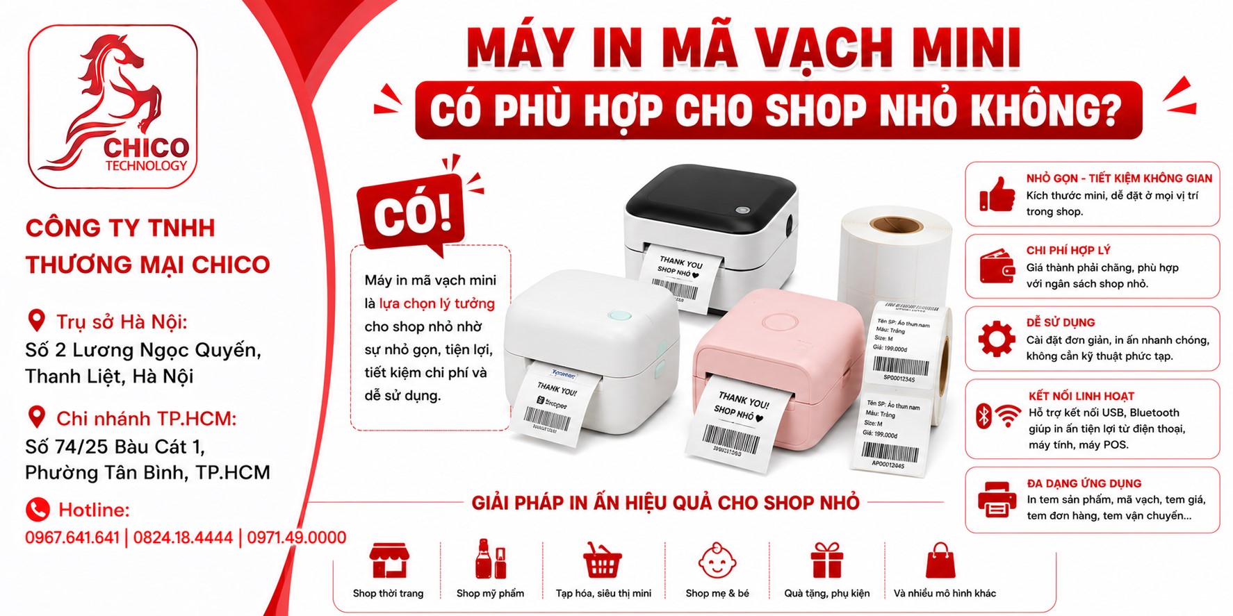 Máy In Mã Vạch Mini Có Phù Hợp Cho Shop Nhỏ Không?