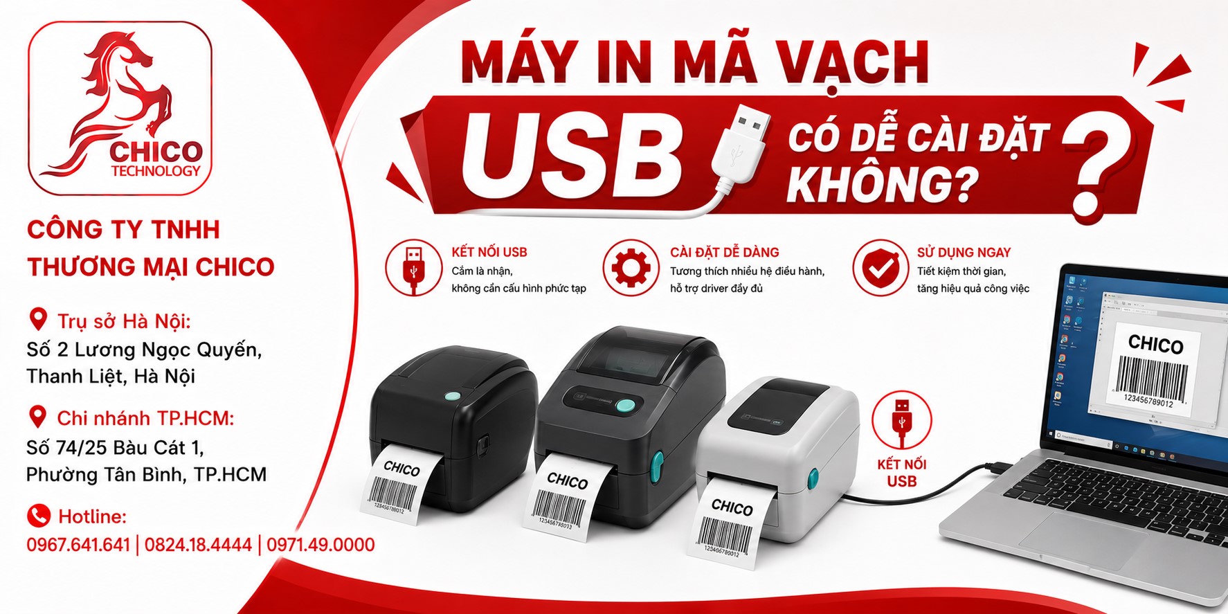 Máy In Mã Vạch USB Có Dễ Cài Đặt Không? Hướng Dẫn Chi Tiết