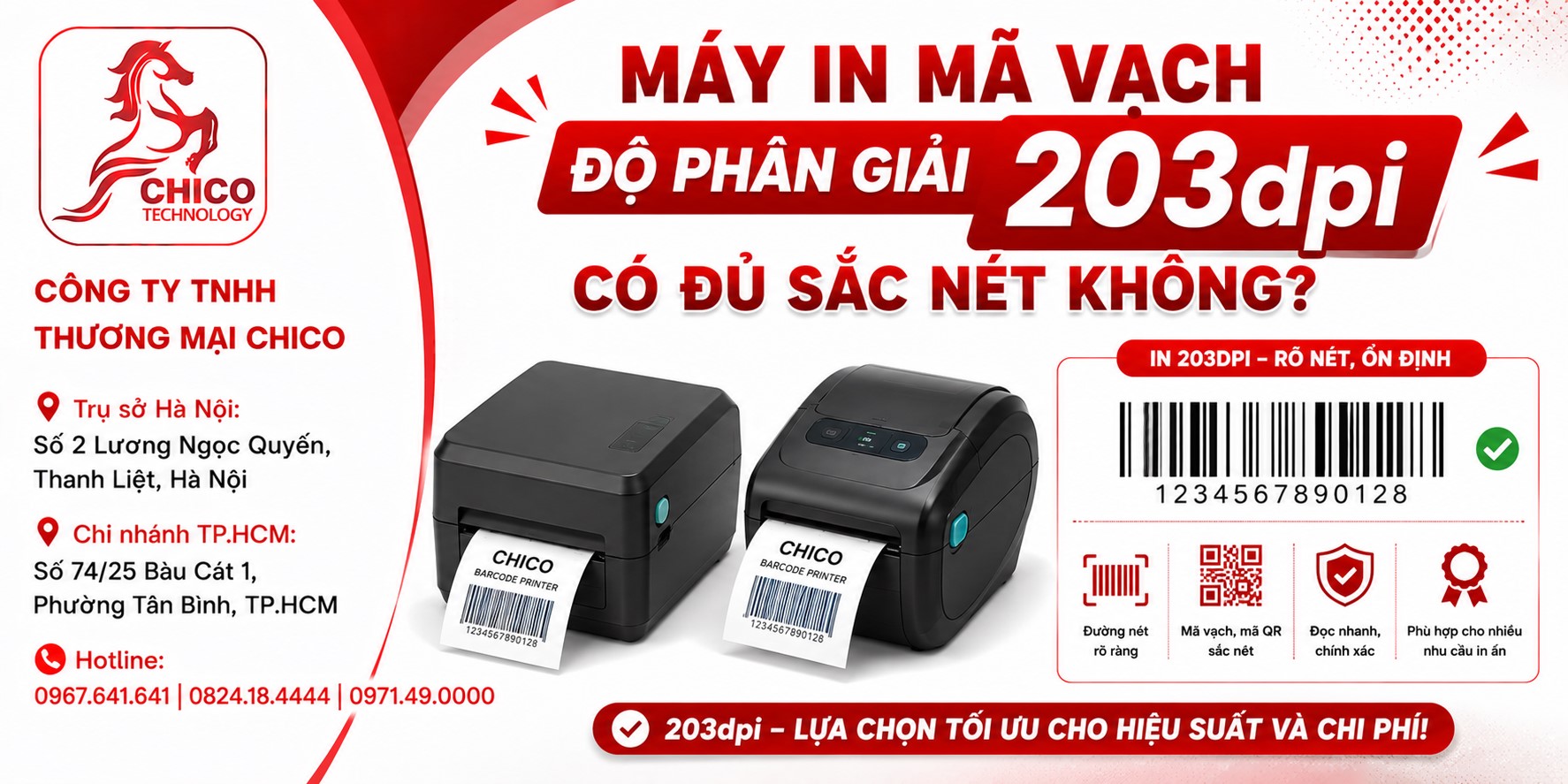 Máy In Mã Vạch 203dpi Có Đủ Sắc Nét Không? Đánh Giá Chi Tiết
