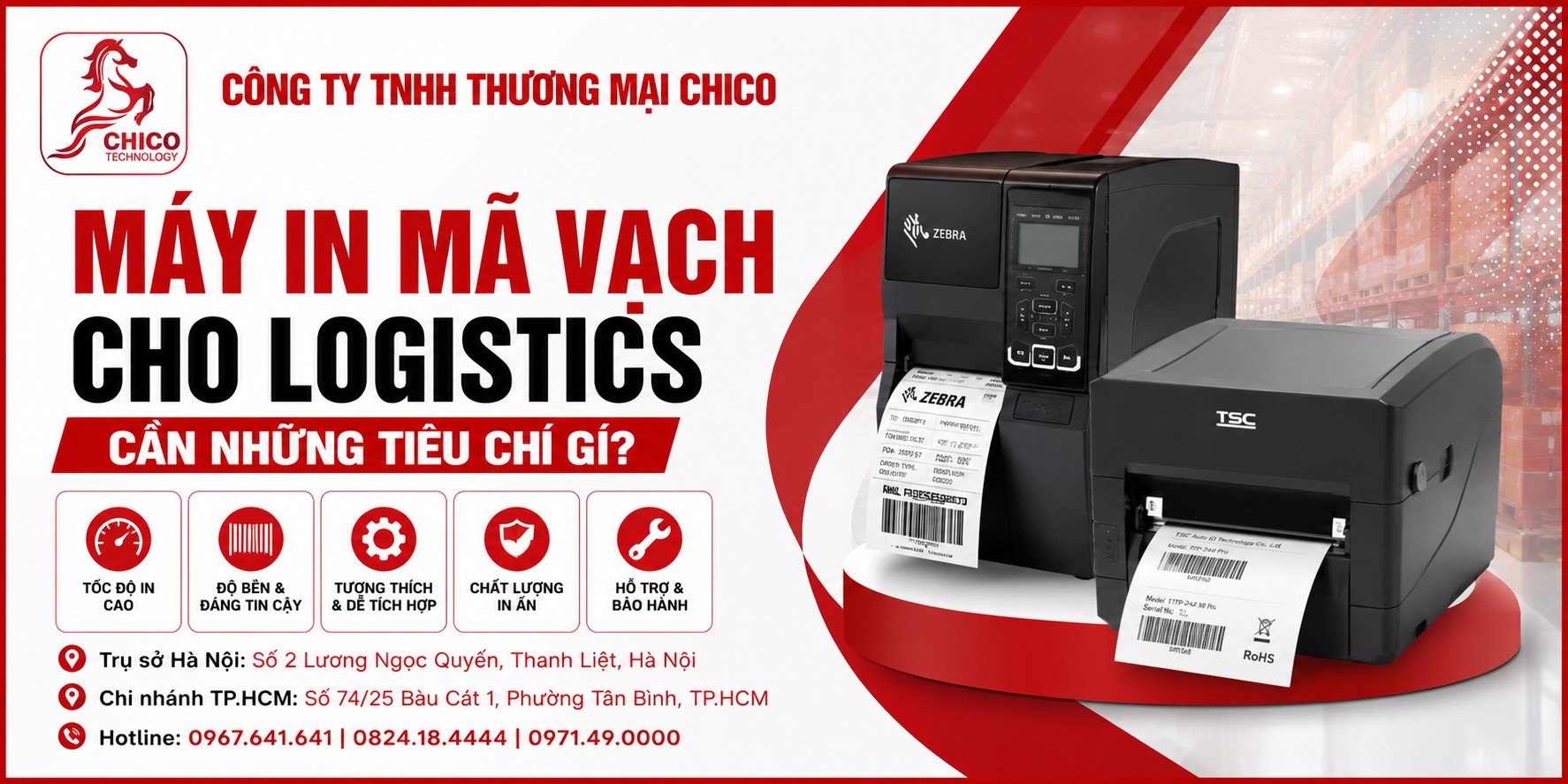 Máy In Mã Vạch Cho Logistics Cần Những Tiêu Chí Gì?
