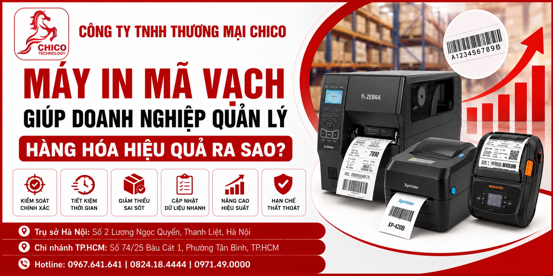 Máy In Mã Vạch Giúp Doanh Nghiệp Quản Lý Hàng Hóa Hiệu Quả Ra Sao?