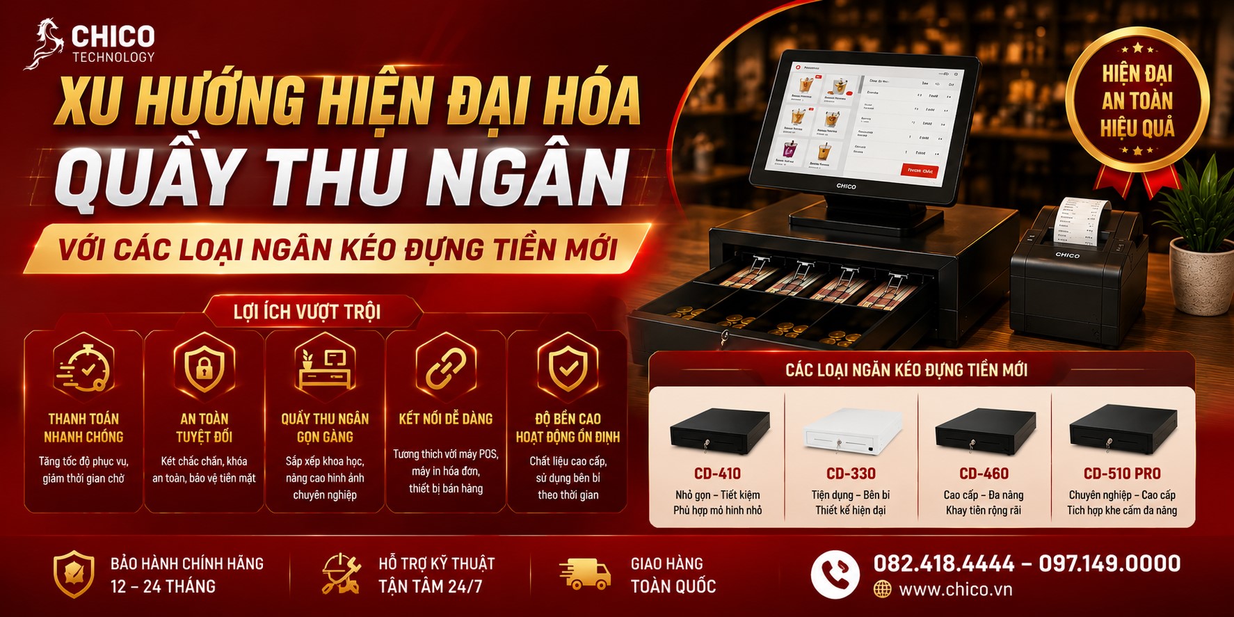Xu Hướng Hiện Đại Hóa Quầy Thu Ngân Với Ngăn Kéo Đựng Tiền Thông Minh