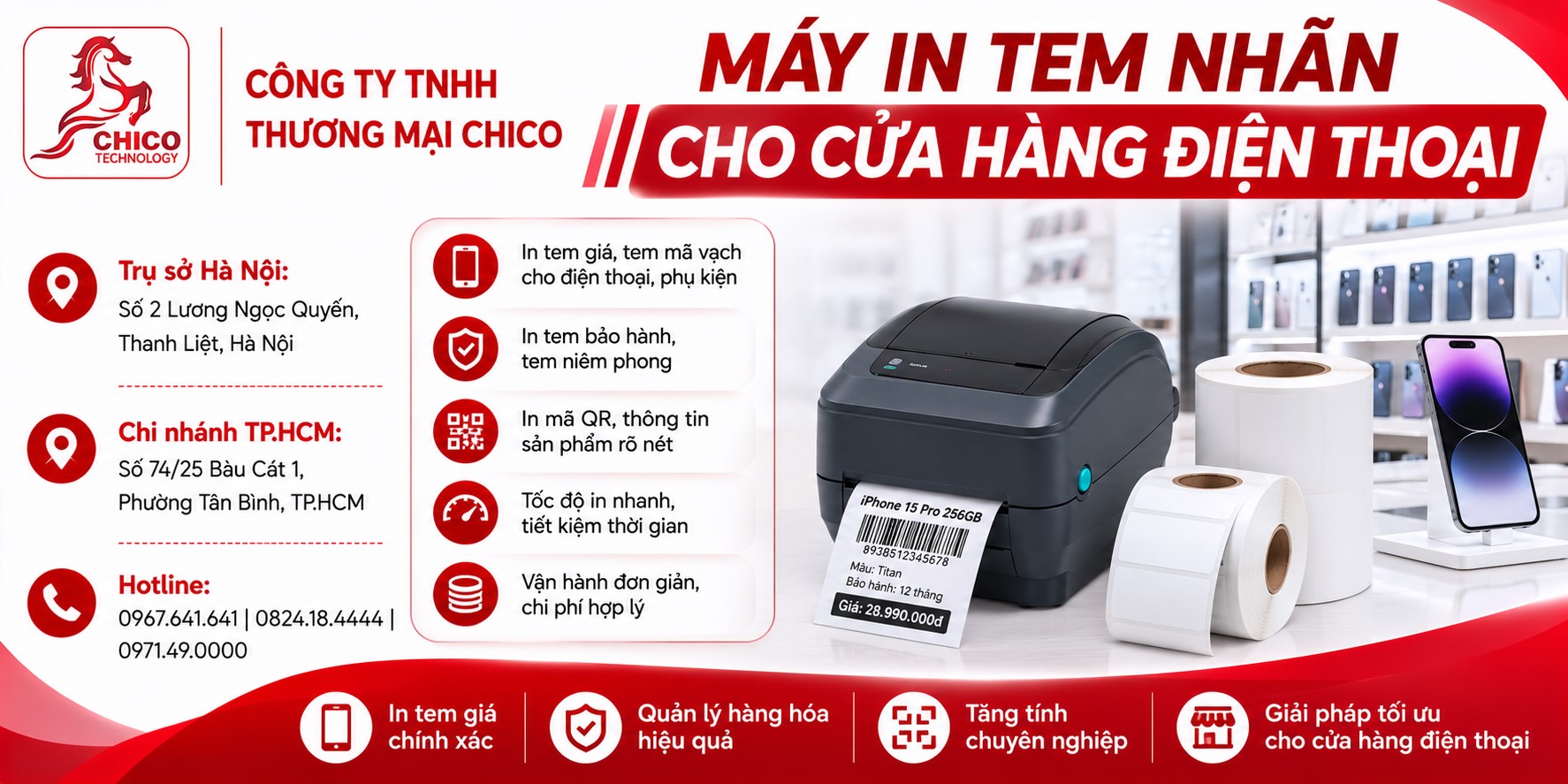 Máy In Tem Nhãn Cho Cửa Hàng Điện Thoại: Tiêu Chí Chọn Mua