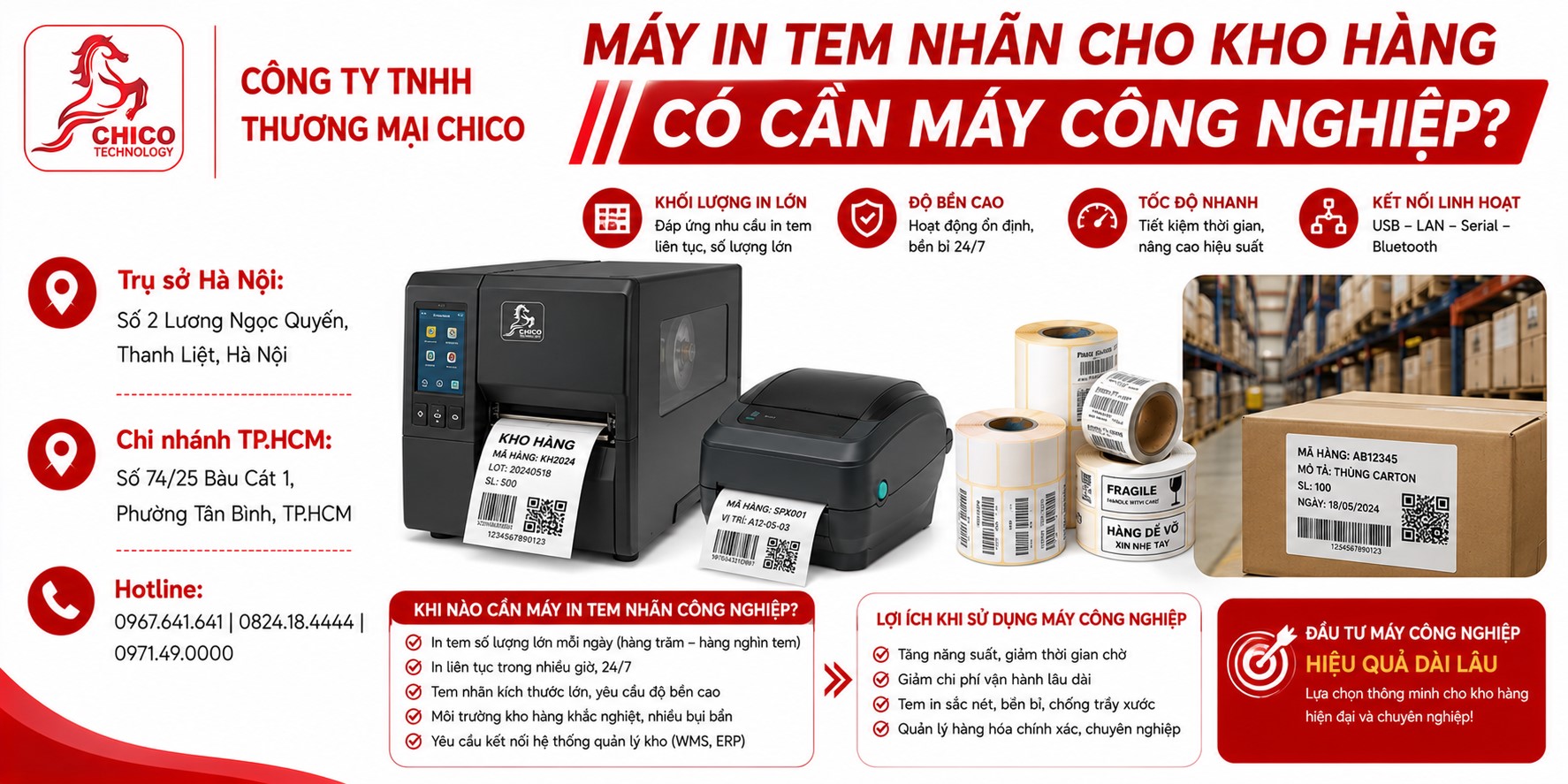 Máy In Tem Nhãn Cho Kho Hàng Có Thực Sự Cần Máy Công Nghiệp?
