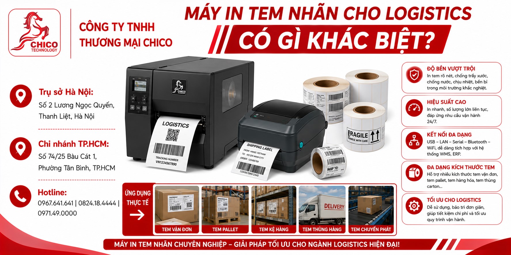 Máy In Tem Nhãn Cho Logistics Có Gì Khác Biệt So Với Ngành Khác?