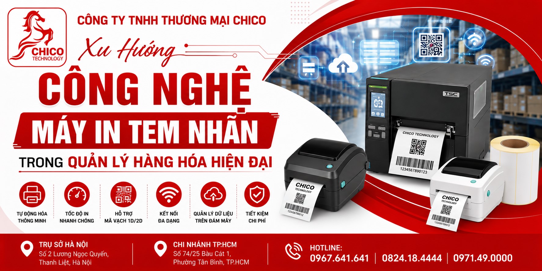 Xu Hướng Công Nghệ Máy In Tem Nhãn Trong Quản Lý Hàng Hóa Mới Nhất