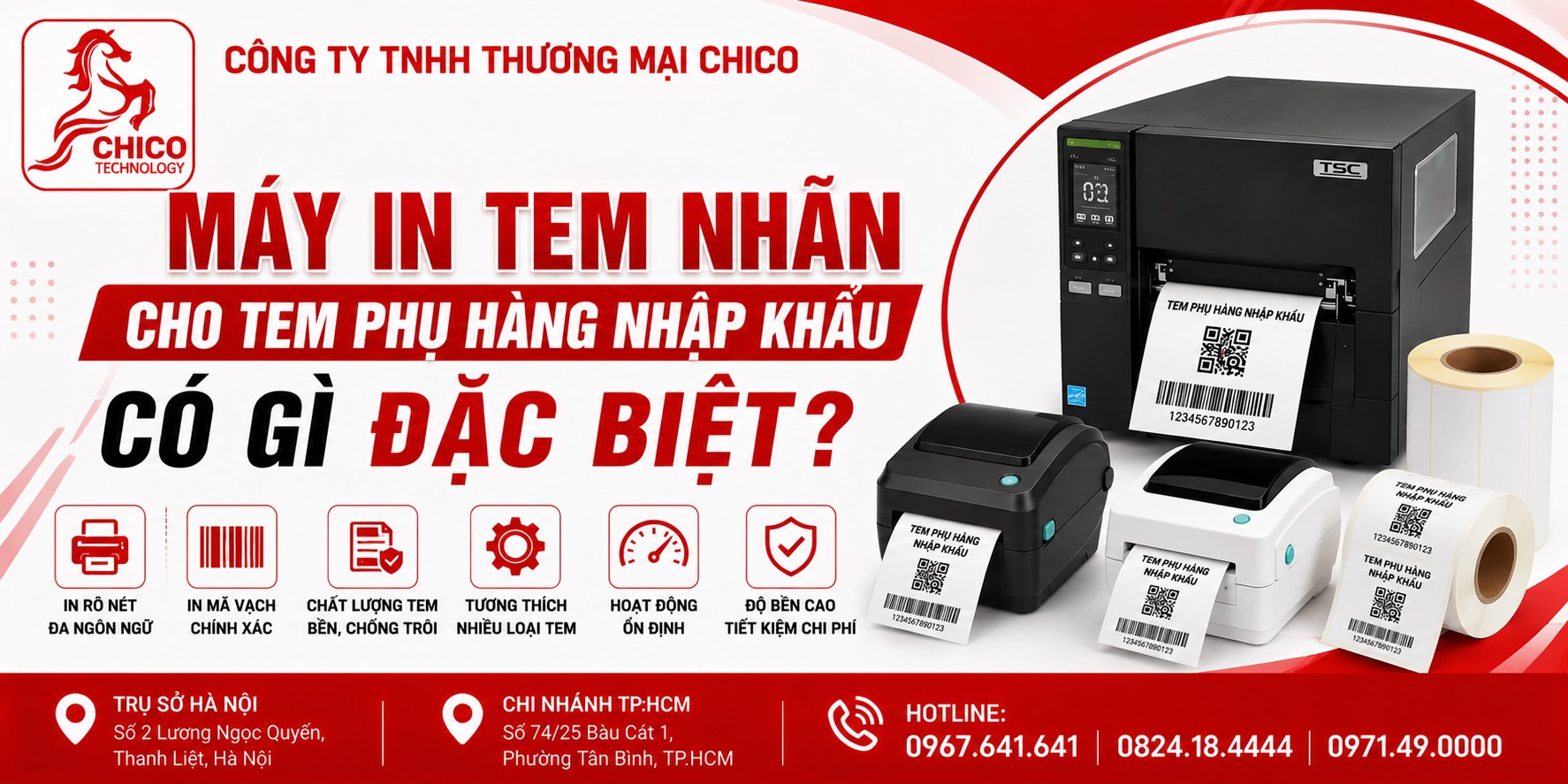 Máy In Tem Nhãn Cho Tem Phụ Hàng Nhập Khẩu Có Gì Đặc Biệt?