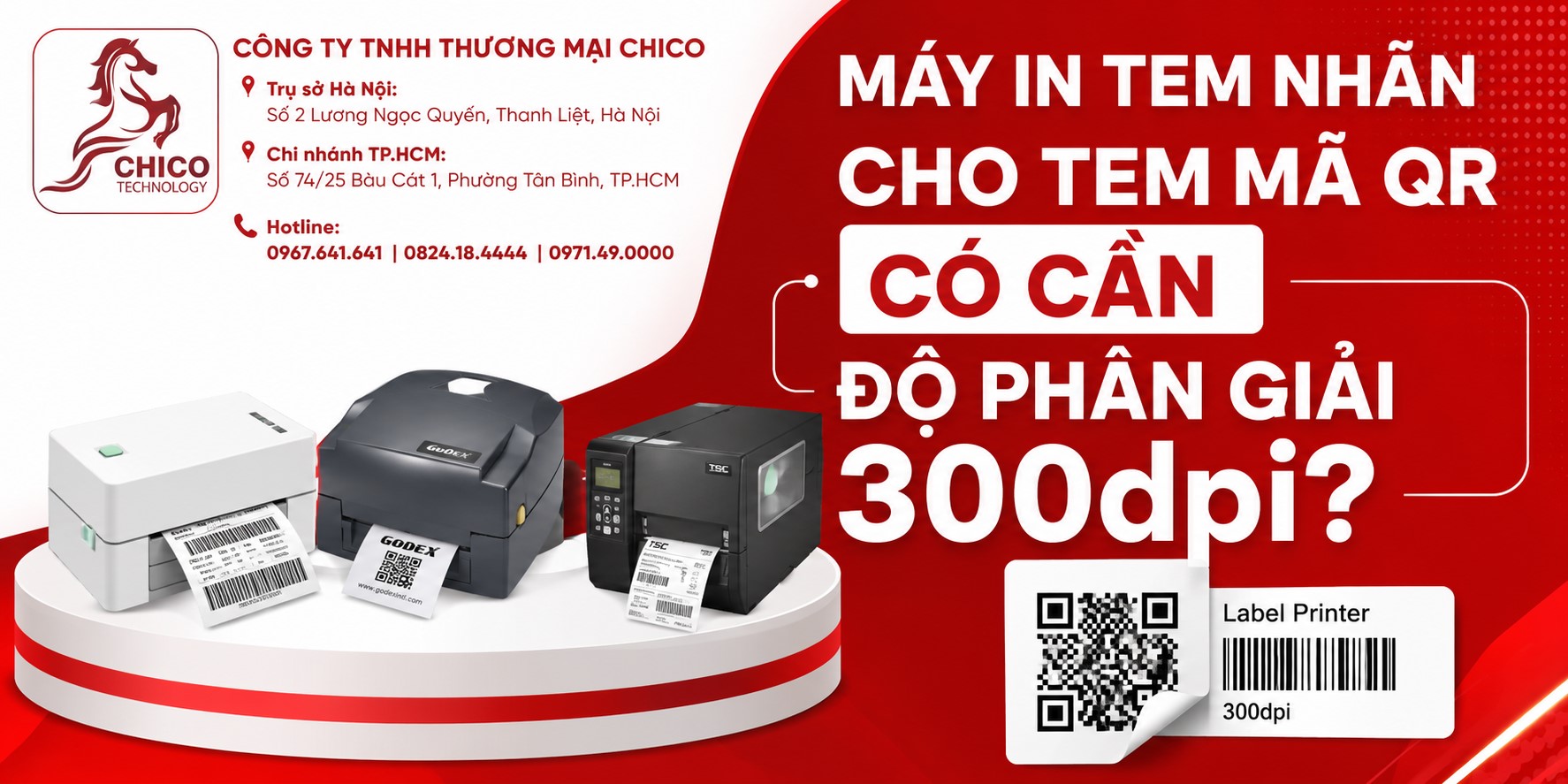 Máy In Tem Nhãn In Mã QR Có Thực Sự Cần Độ Phân Giải 300dpi?