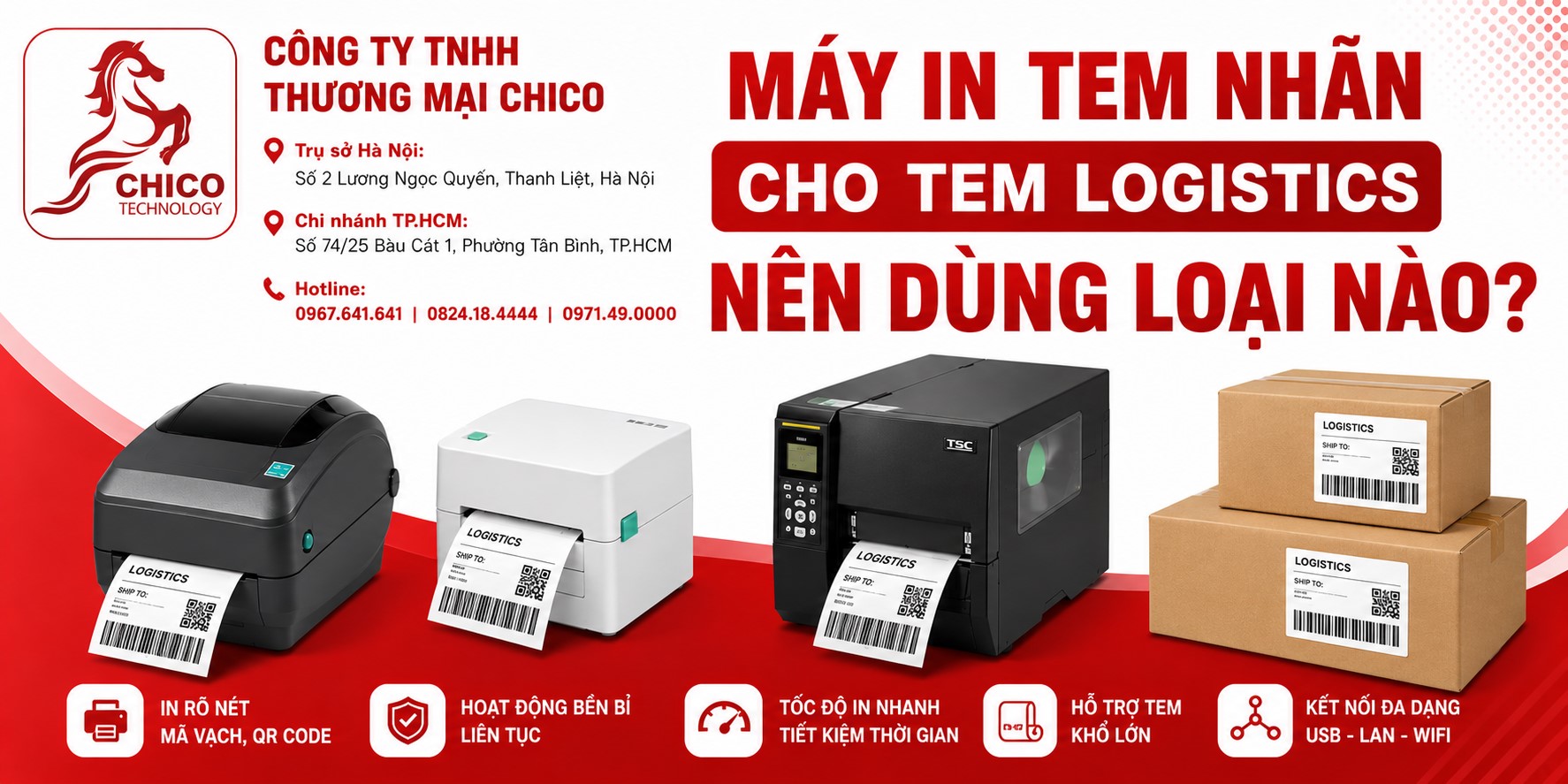 Máy In Tem Nhãn Cho Ngành Logistics Nên Dùng Loại Nào Tốt Nhất?