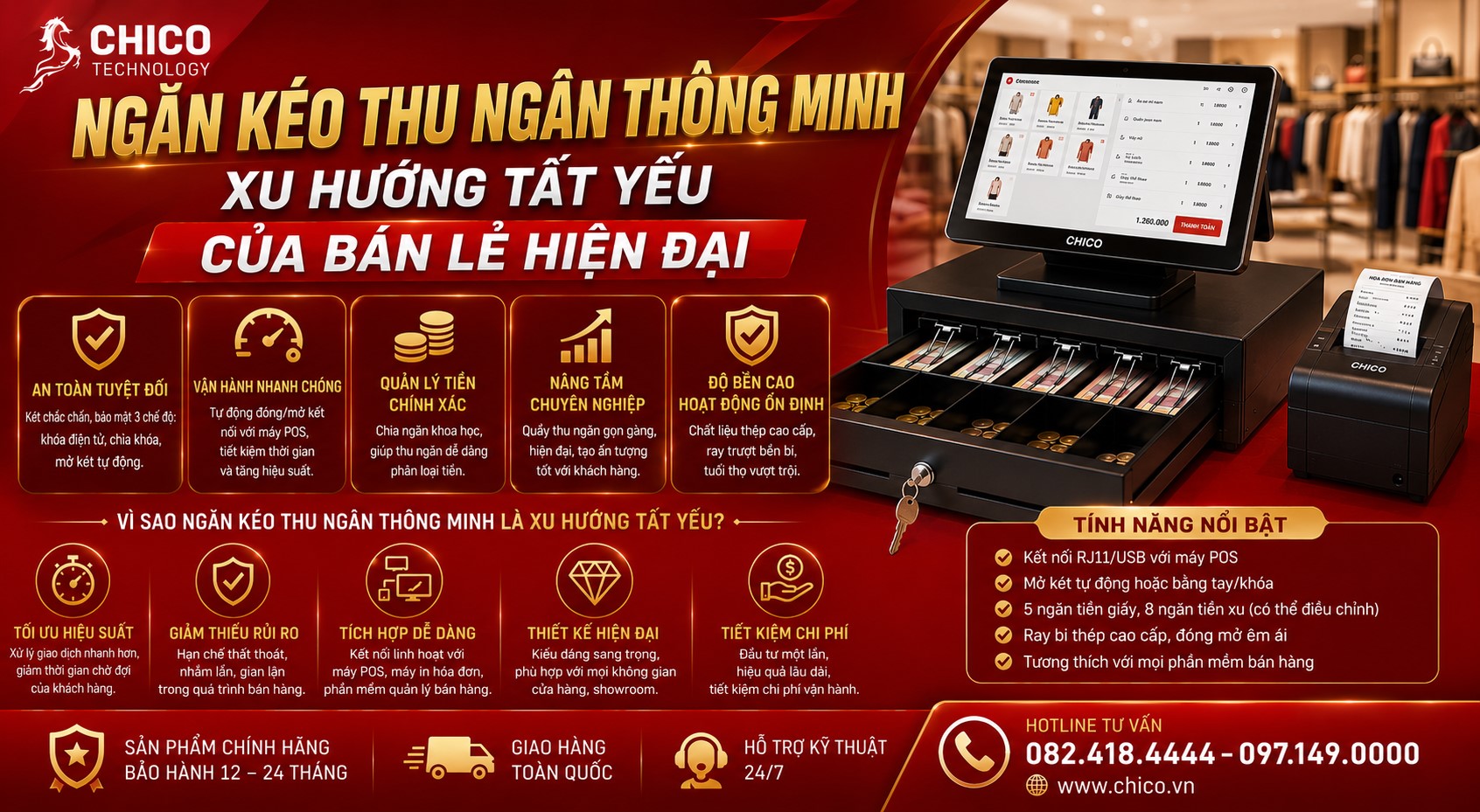 Ngăn Kéo Thu Ngân Thông Minh: Xu Hướng Tất Yếu Của Bán Lẻ Hiện Đại