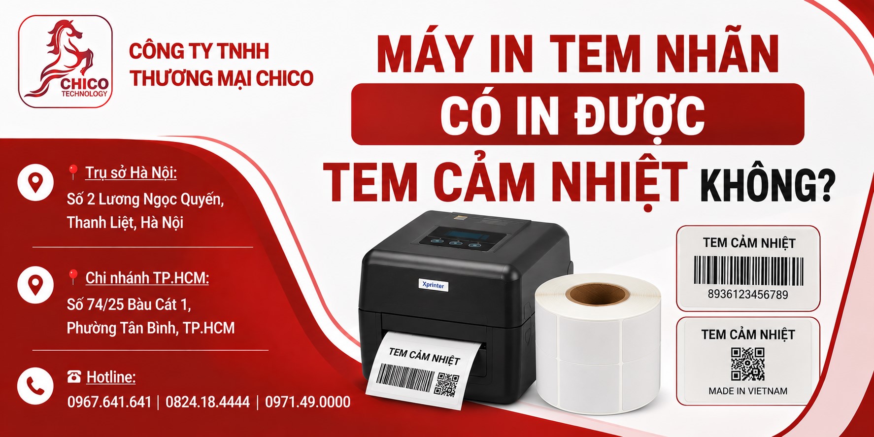 Máy In Tem Nhãn Có In Được Tem Cảm Nhiệt Không?
