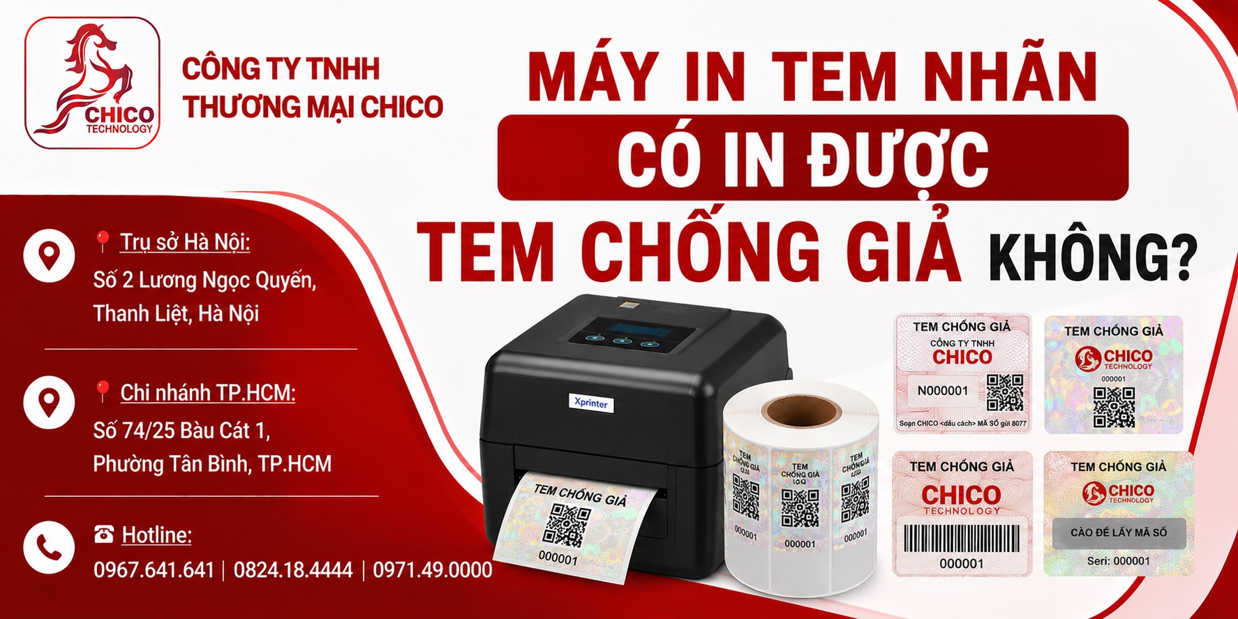 Máy In Tem Nhãn Có In Được Tem Chống Giả Hologram Không?